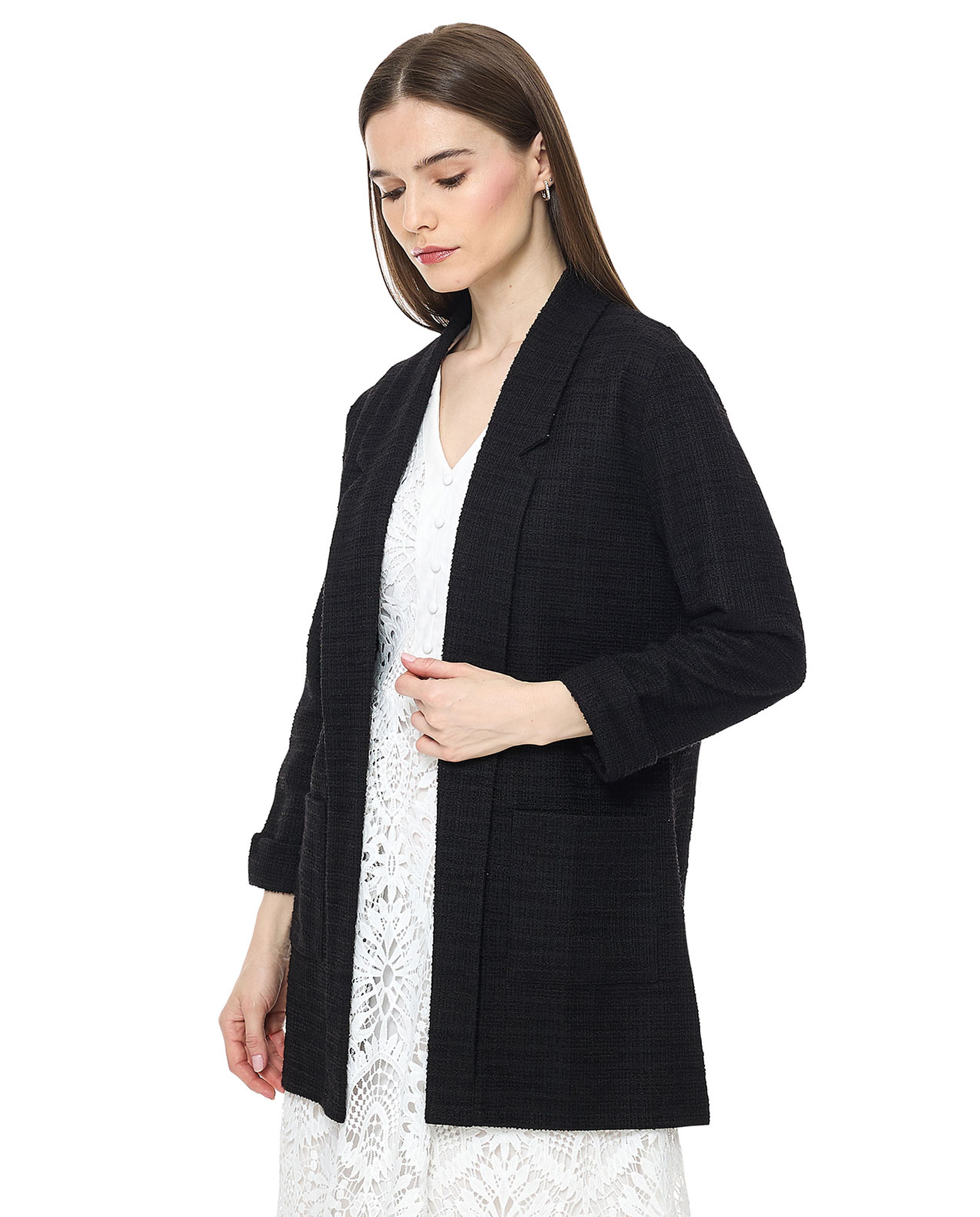 Solid Jacket with Pockets