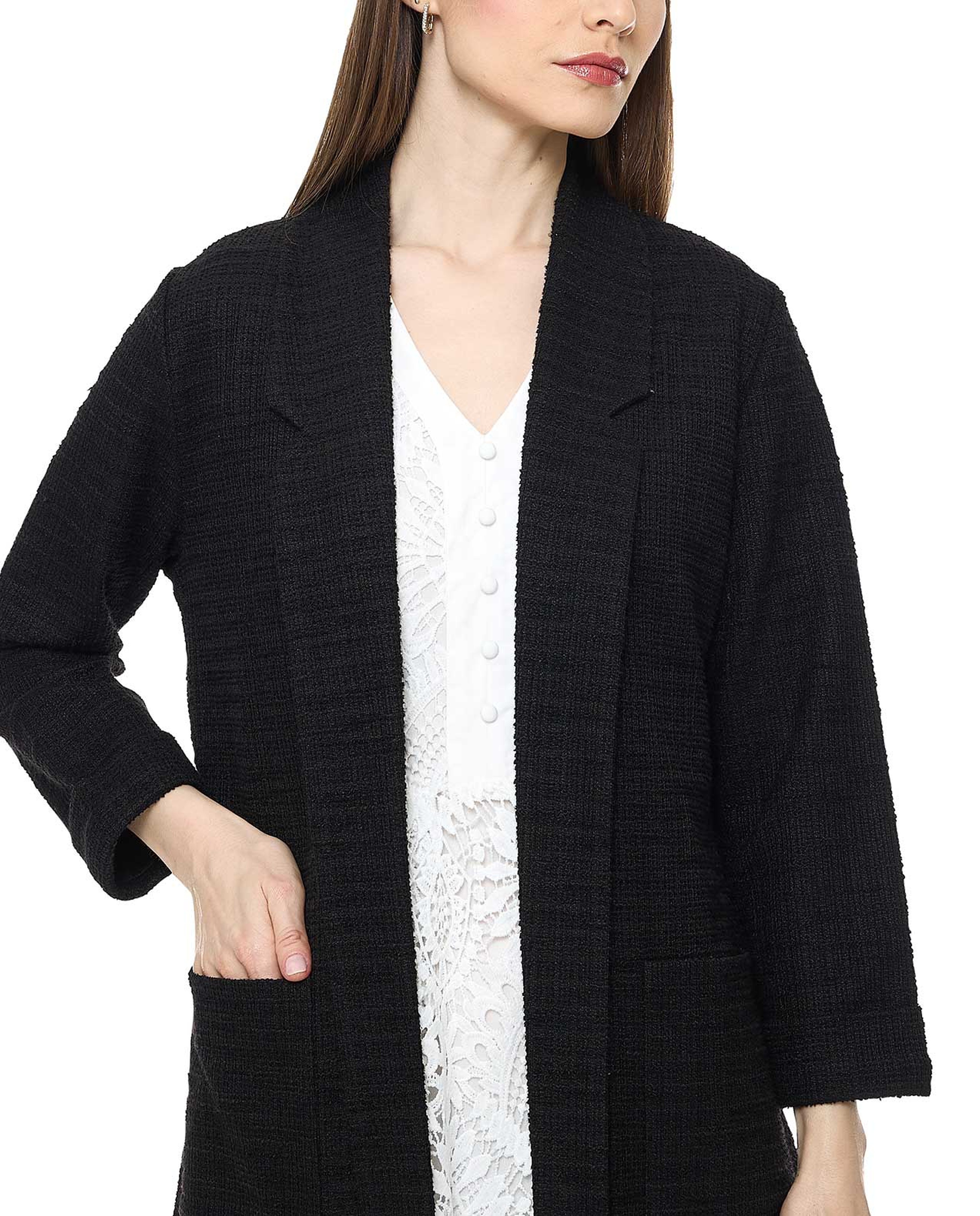 Solid Jacket with Pockets