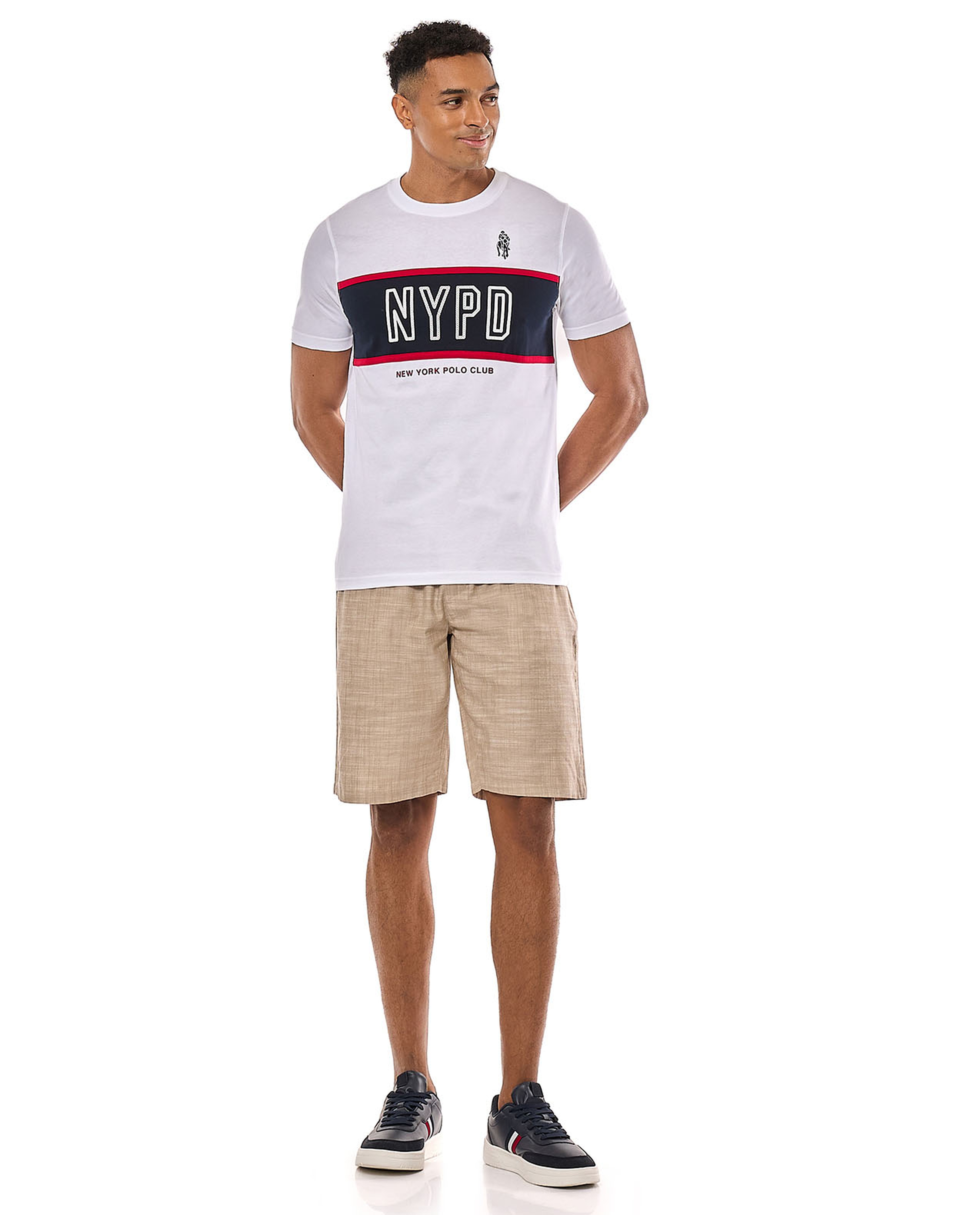 Printed T-Shirt with Crew Neck and Short Sleeves