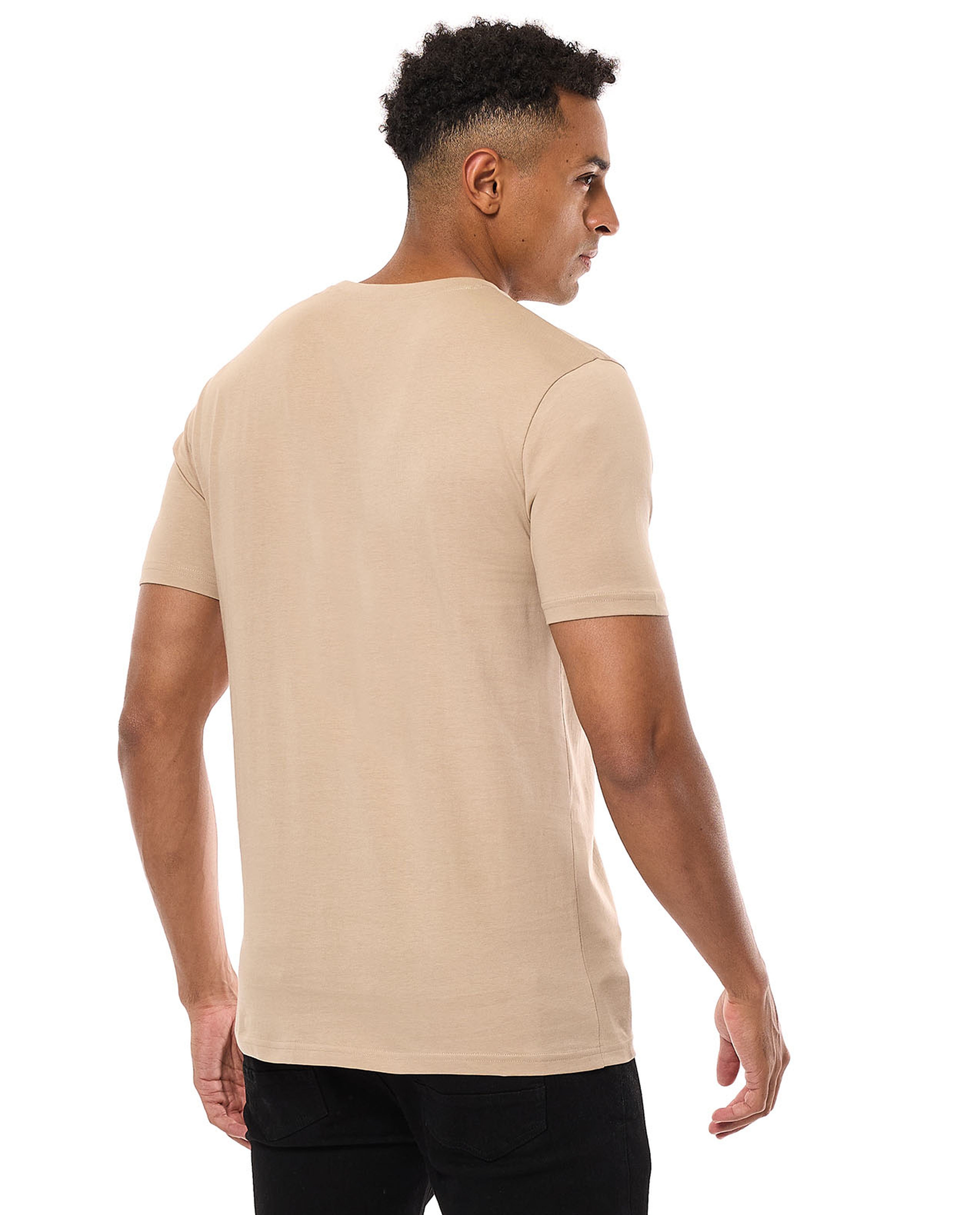 Printed T-Shirt with Crew Neck and Short Sleeves