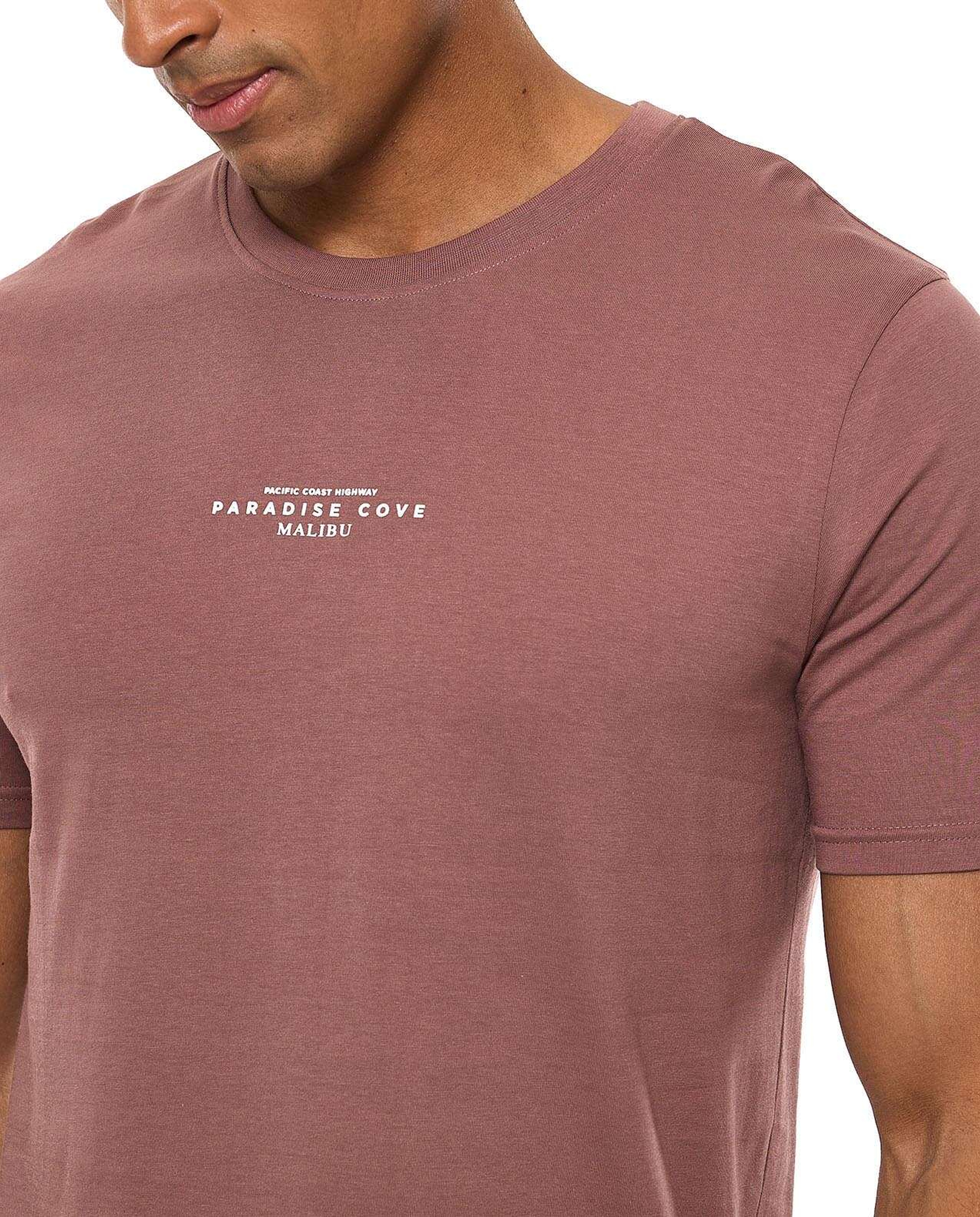 Printed T-Shirt with Crew Neck and Short Sleeves