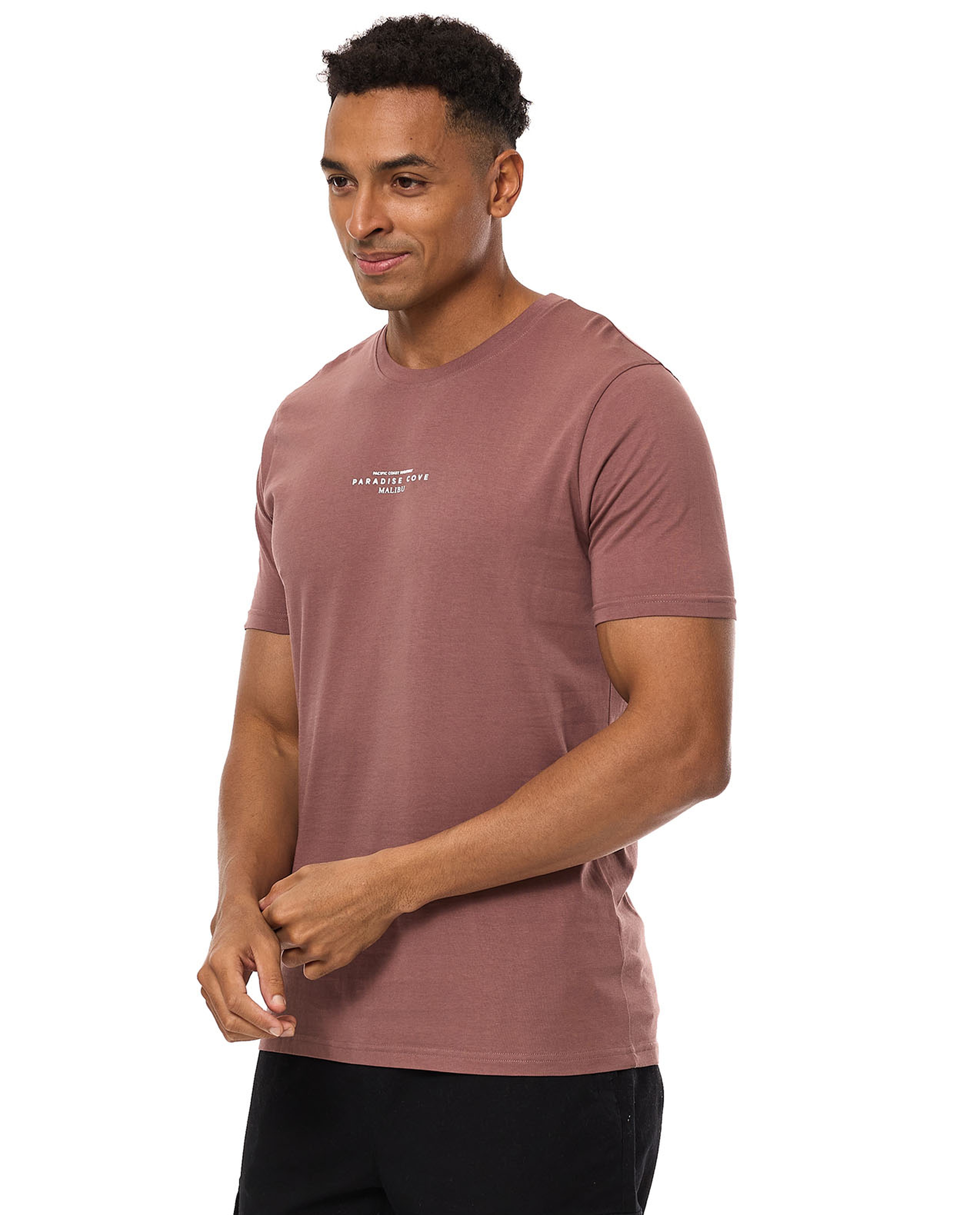 Printed T-Shirt with Crew Neck and Short Sleeves