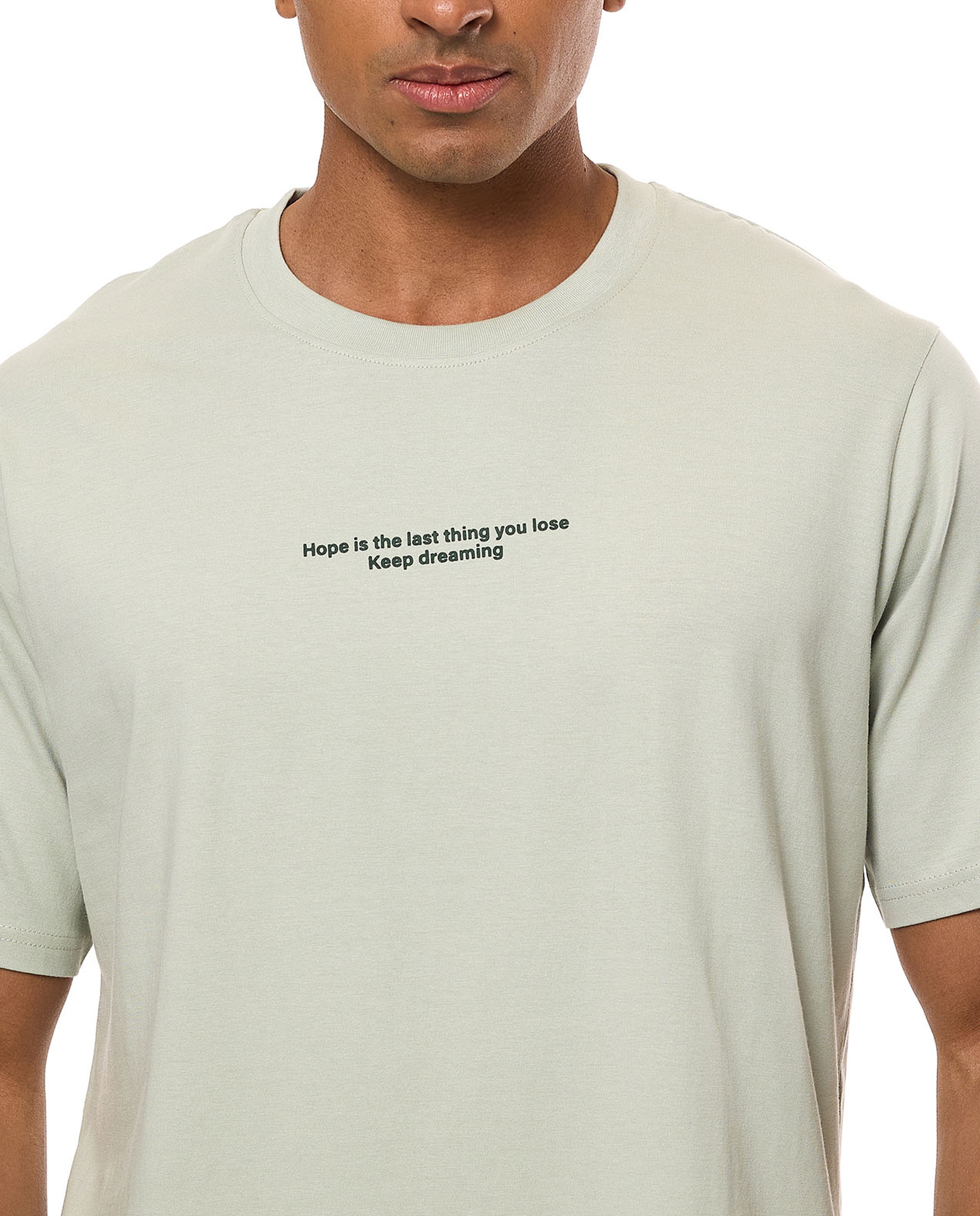 Printed T-Shirt with Crew Neck and Short Sleeves