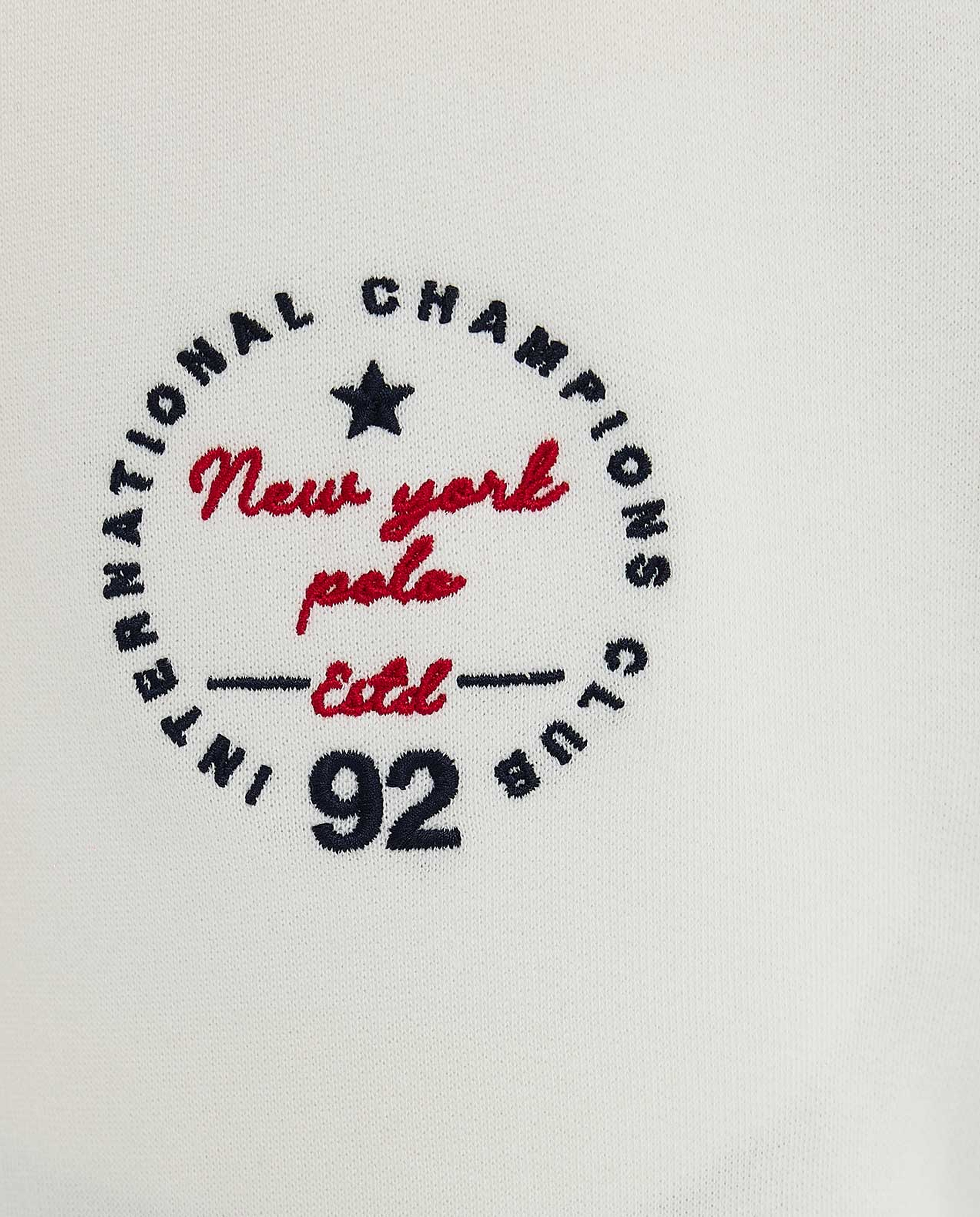 Embroidered Knit Pants with Drawstring Waist