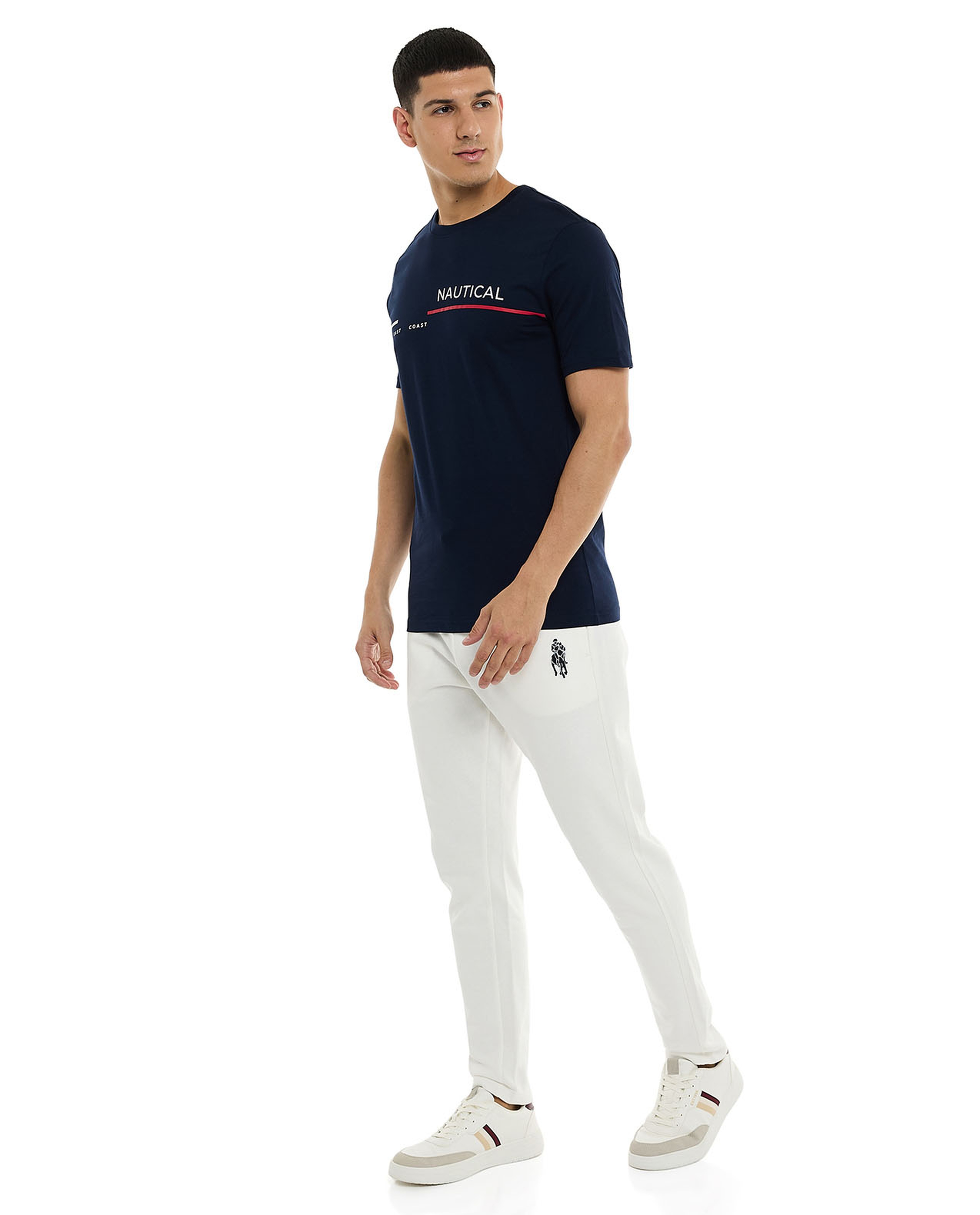 Embroidered Knit Pants with Drawstring Waist