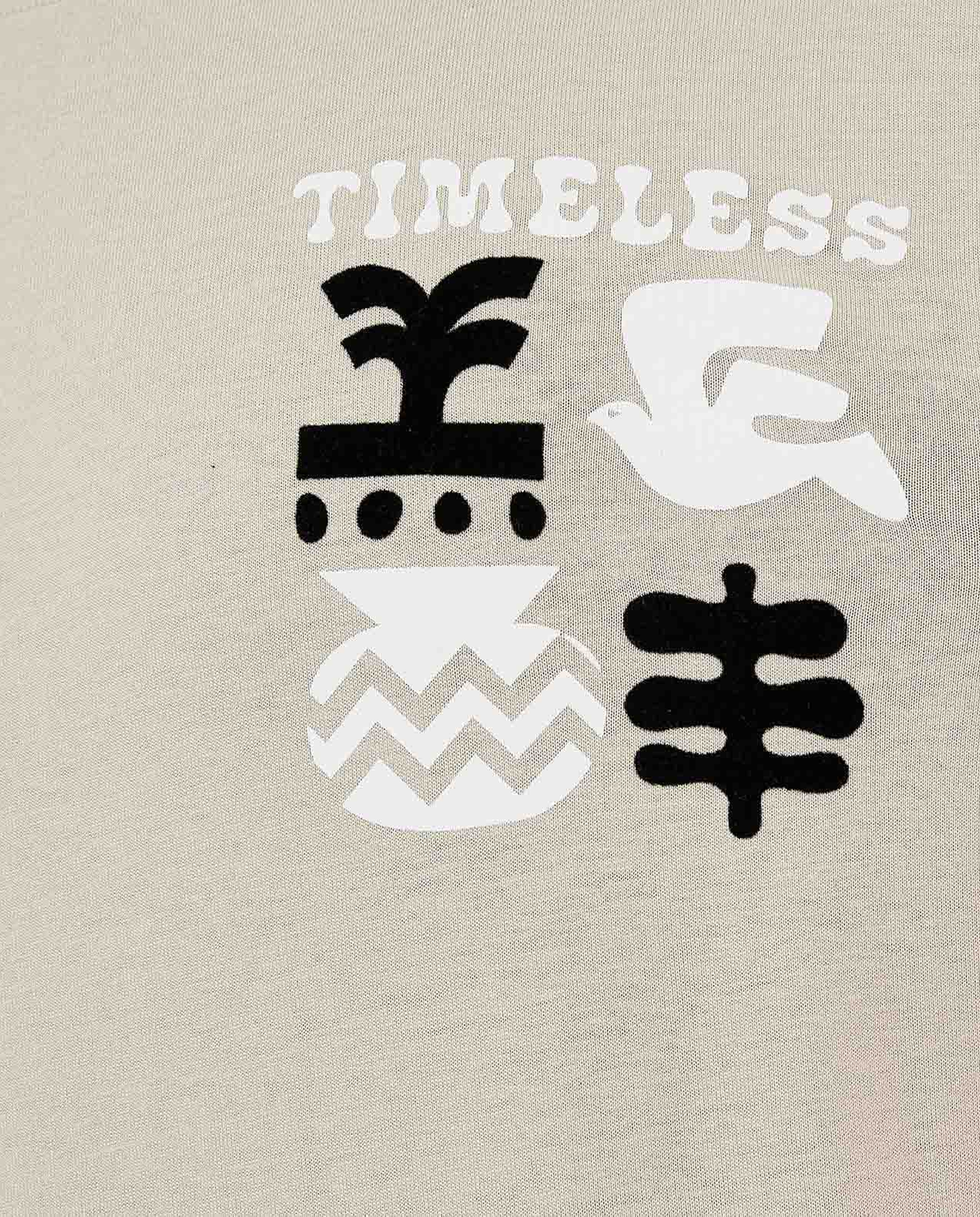 Printed T-Shirt with Crew Neck and Short Sleeves