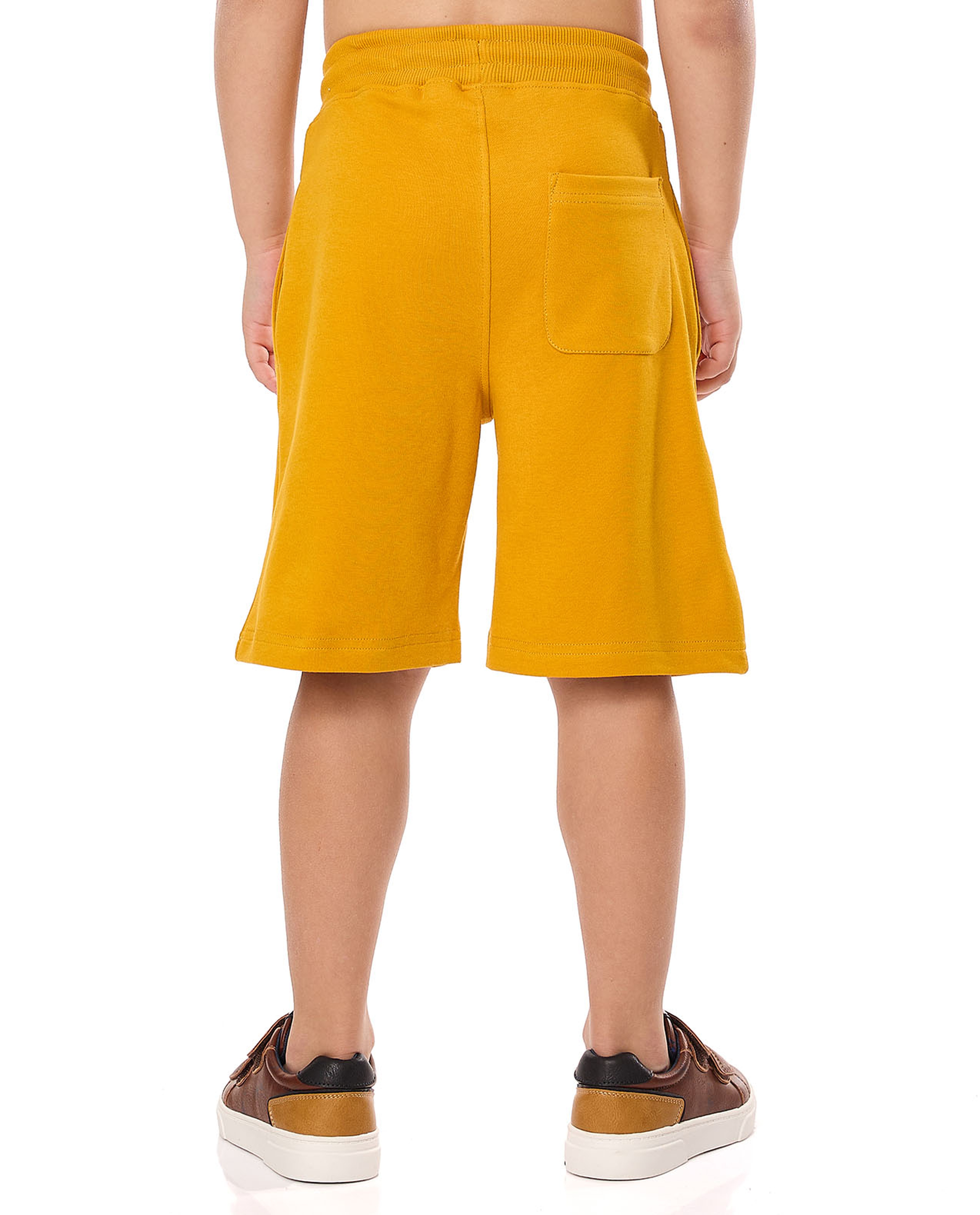 Batman Print Shorts with Drawstring Waist