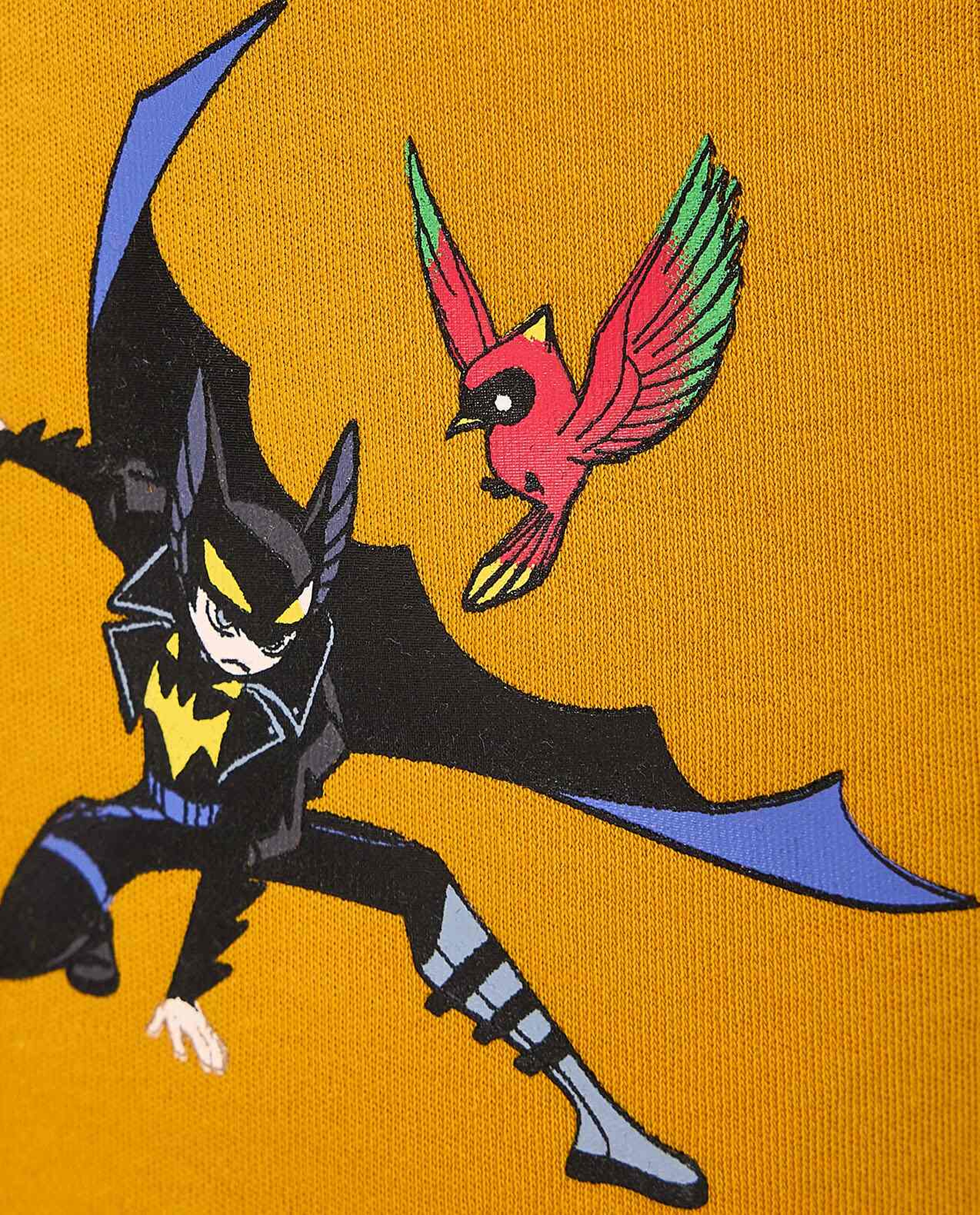 Batman Print Shorts with Drawstring Waist