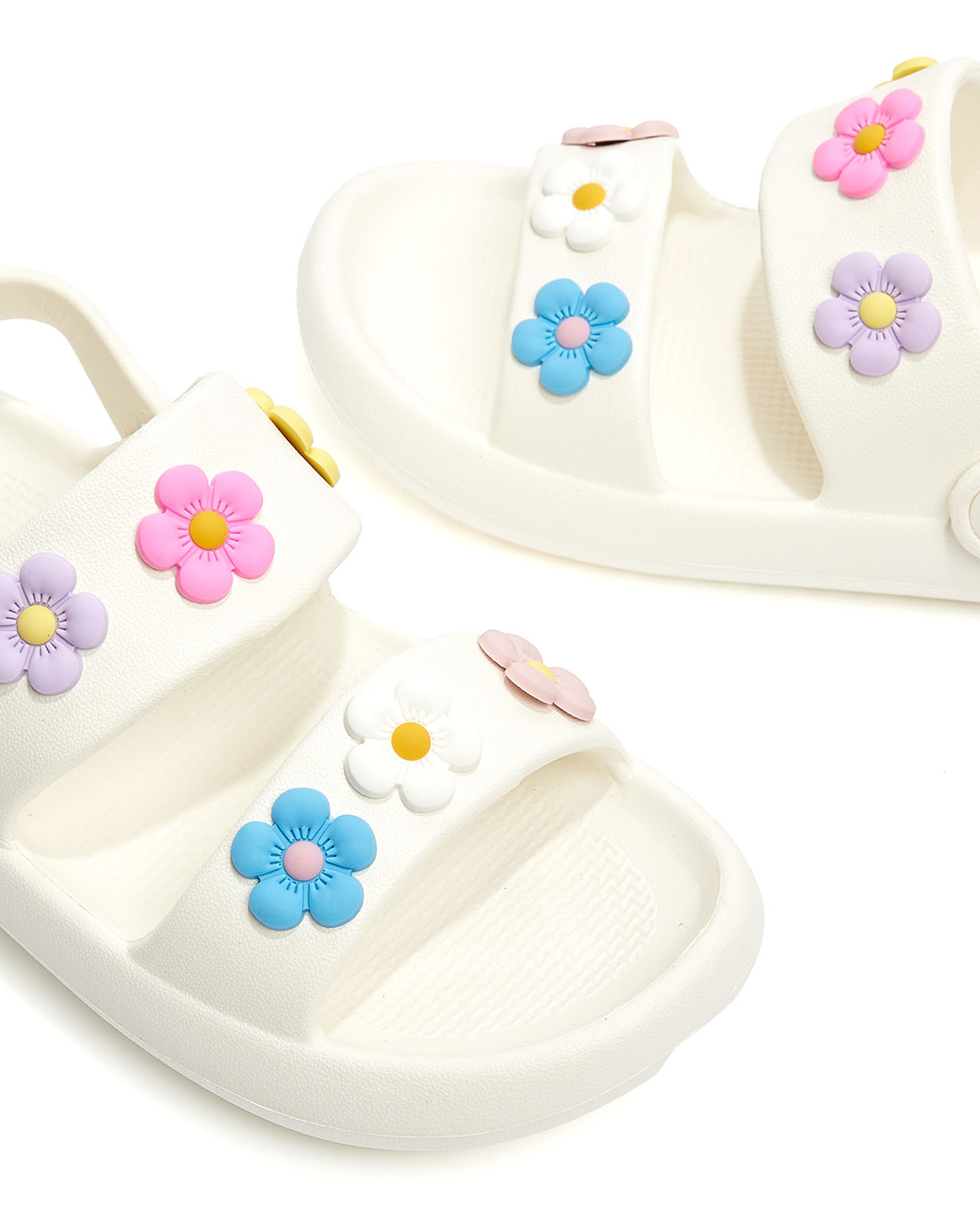 Charm Detail Slingback Sandals