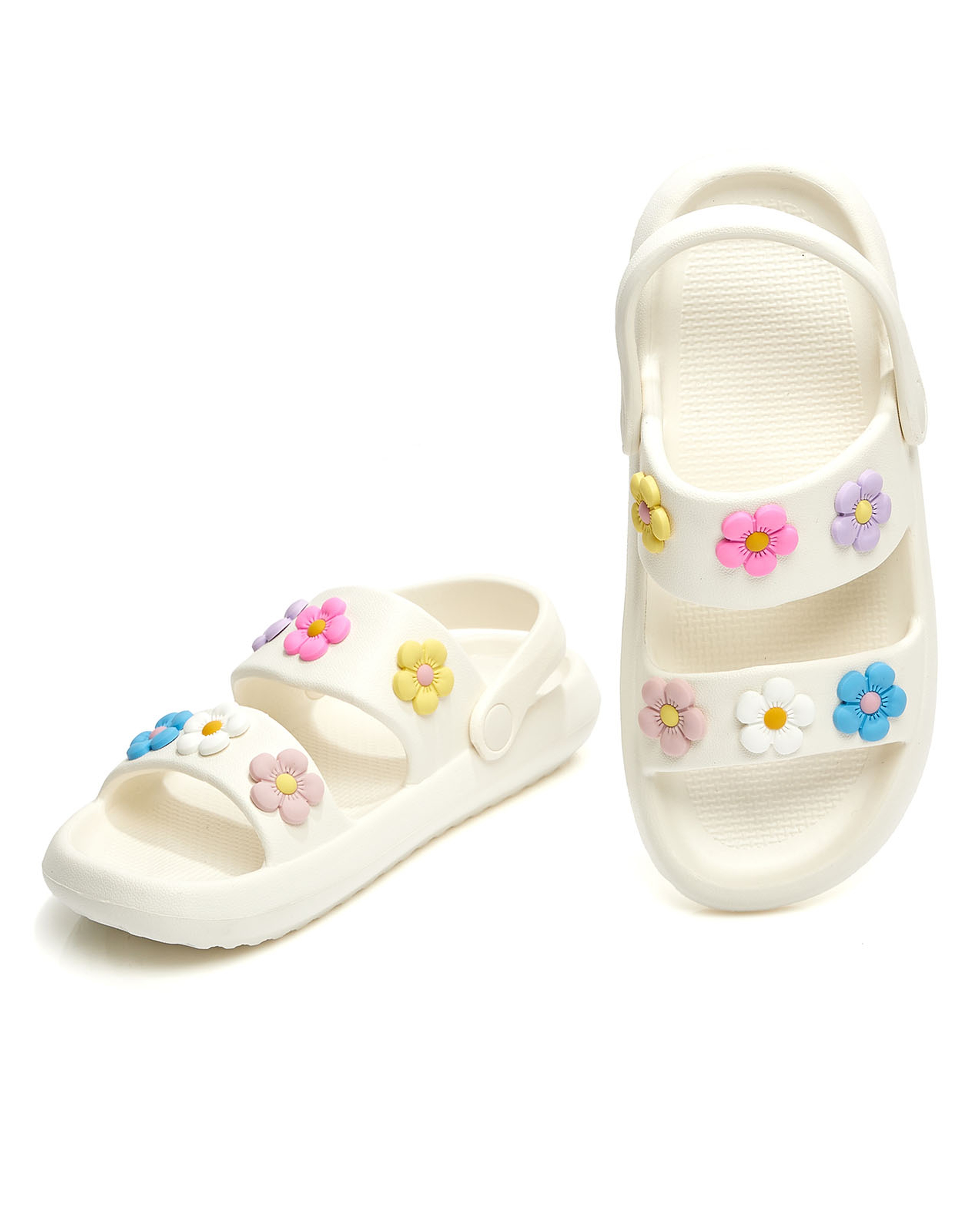 Charm Detail Slingback Sandals