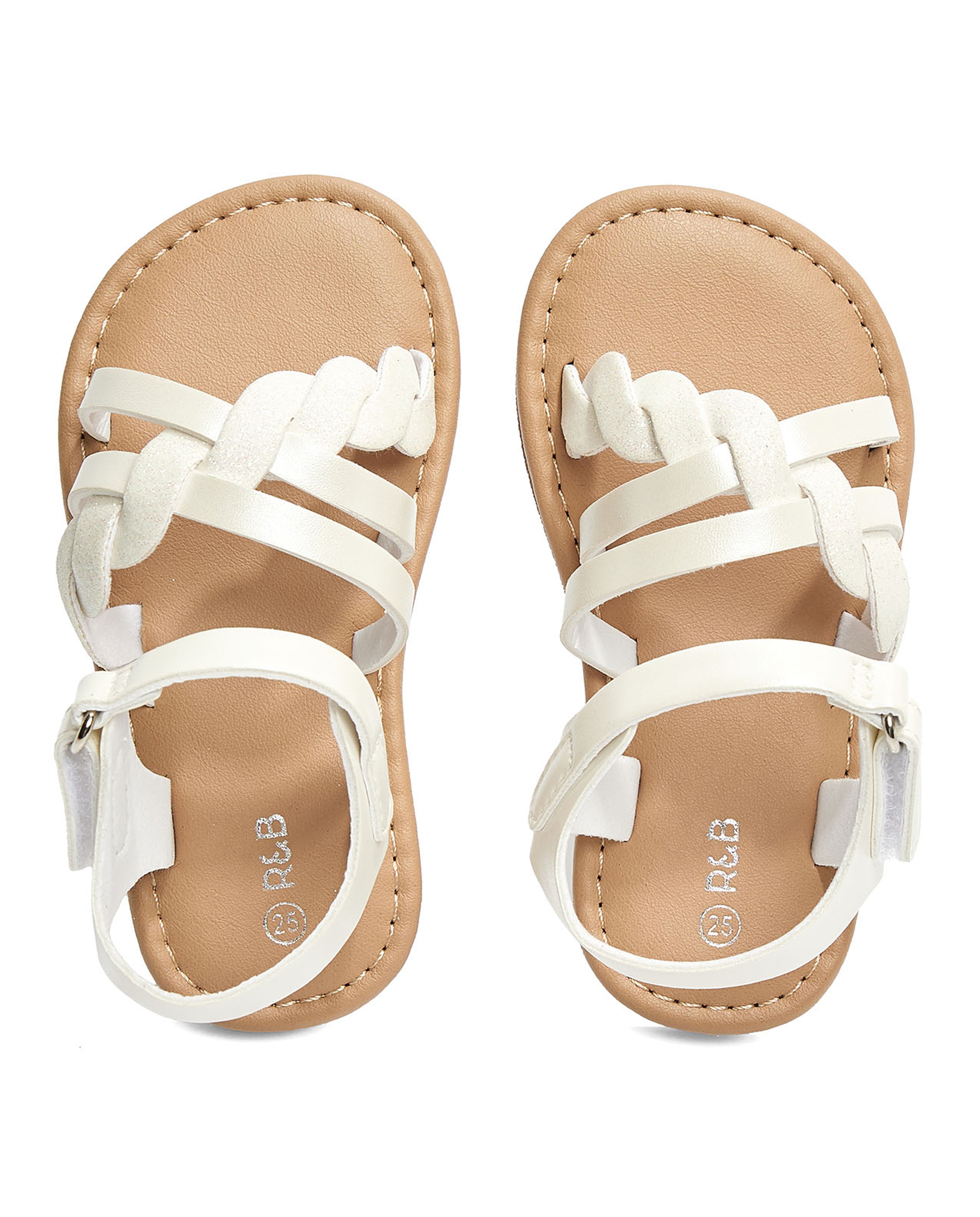 Braided Strap Flat Sandals