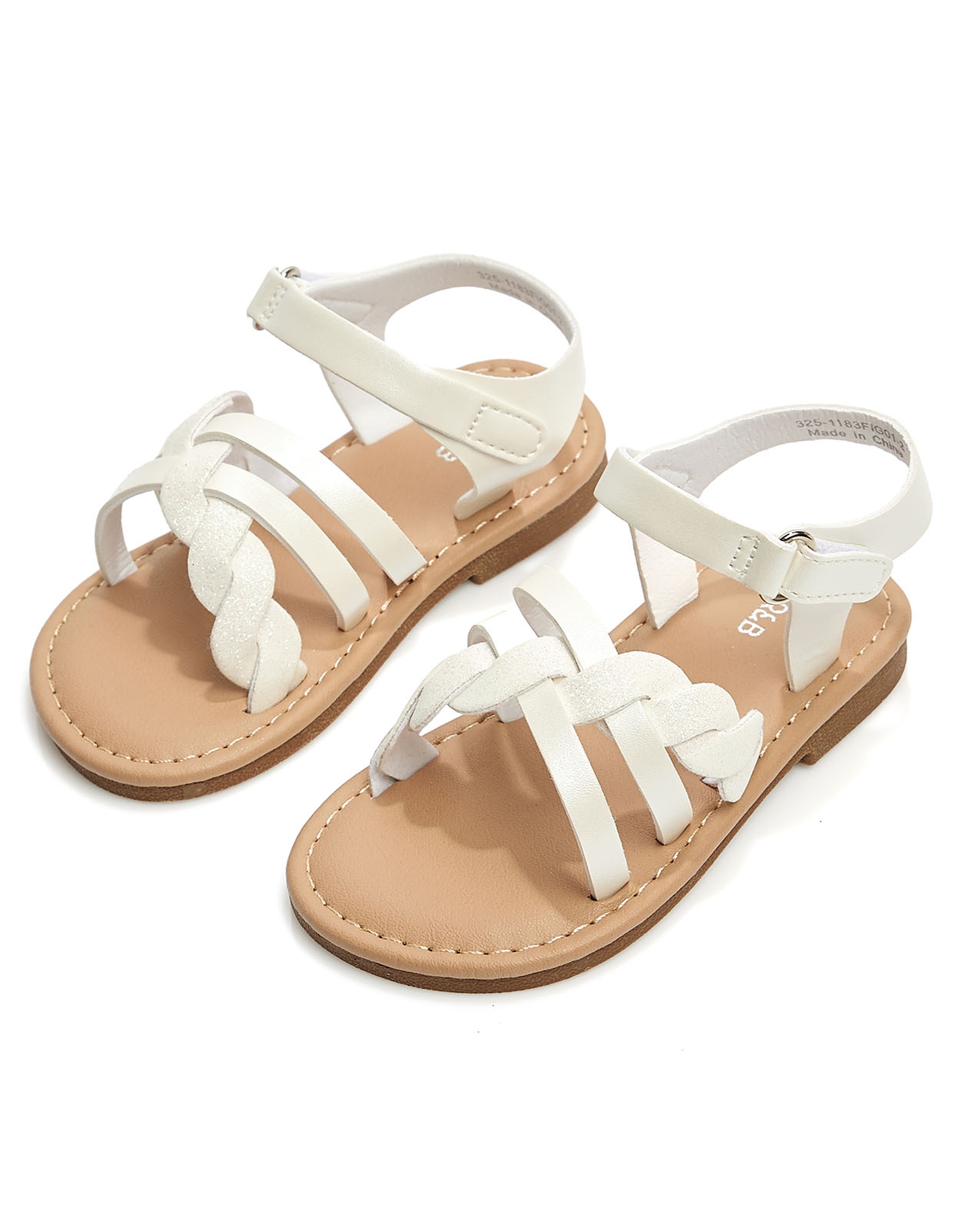 Braided Strap Flat Sandals