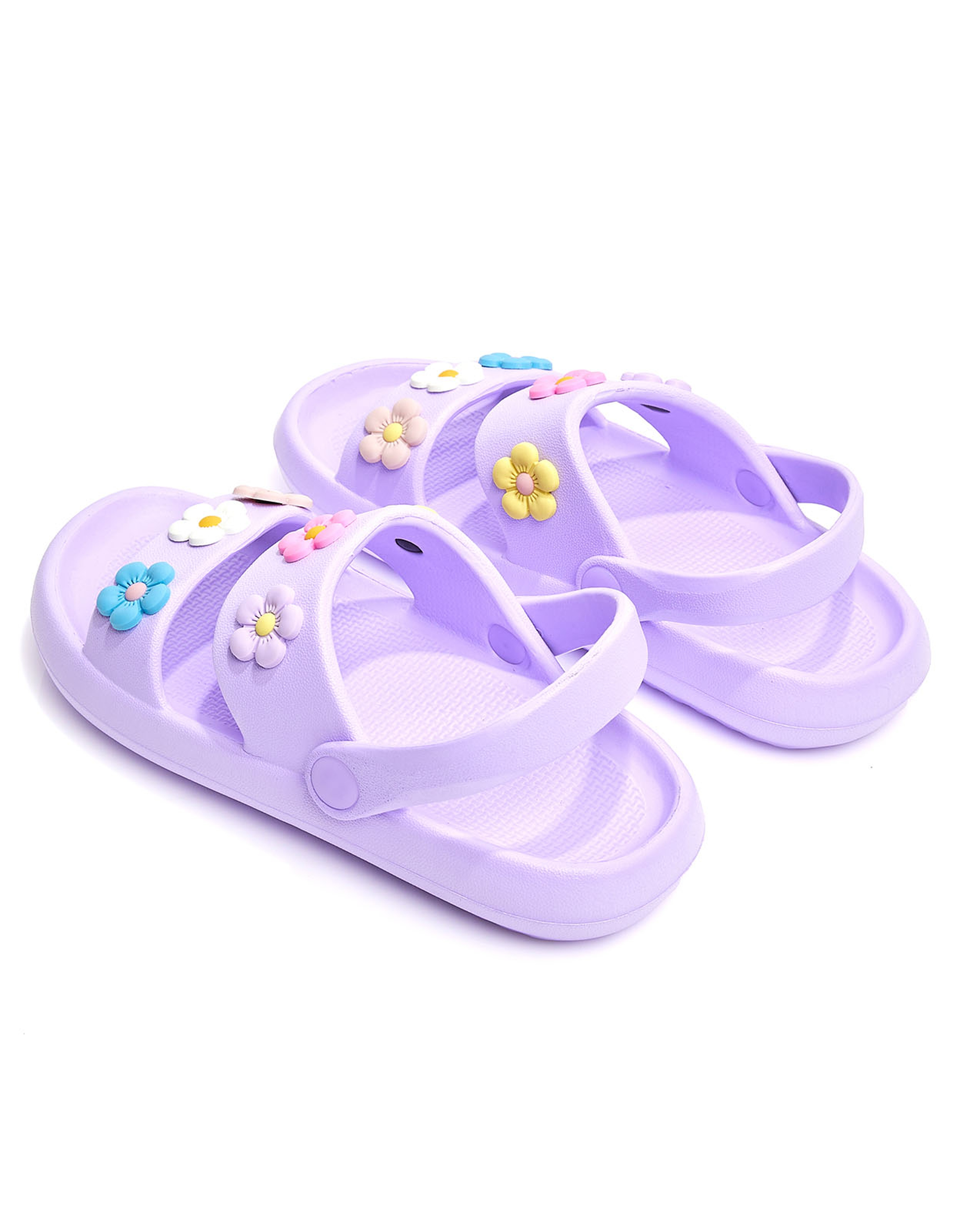 Charm Detail Slingback Sandals