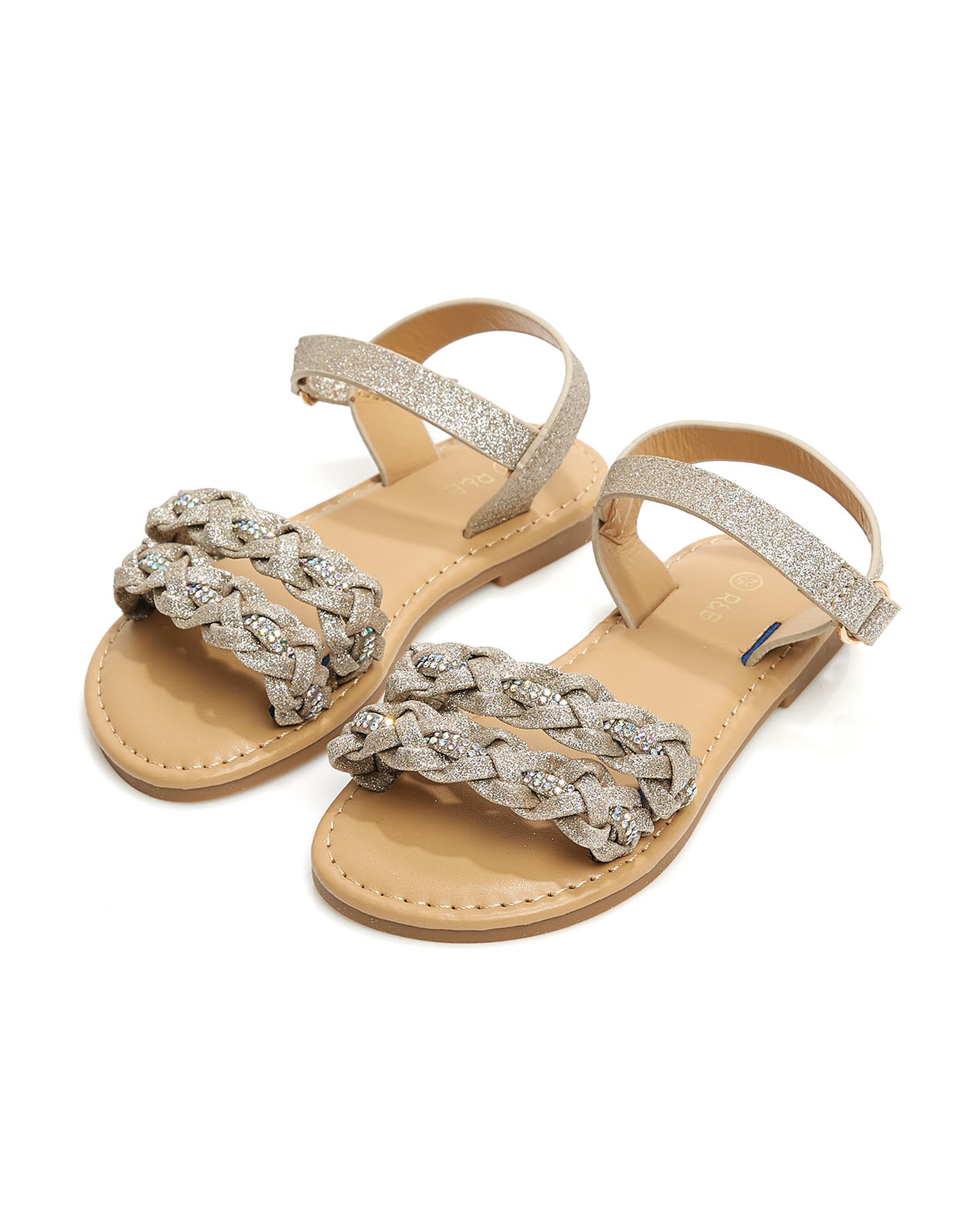 Braided Strap Flat Sandals