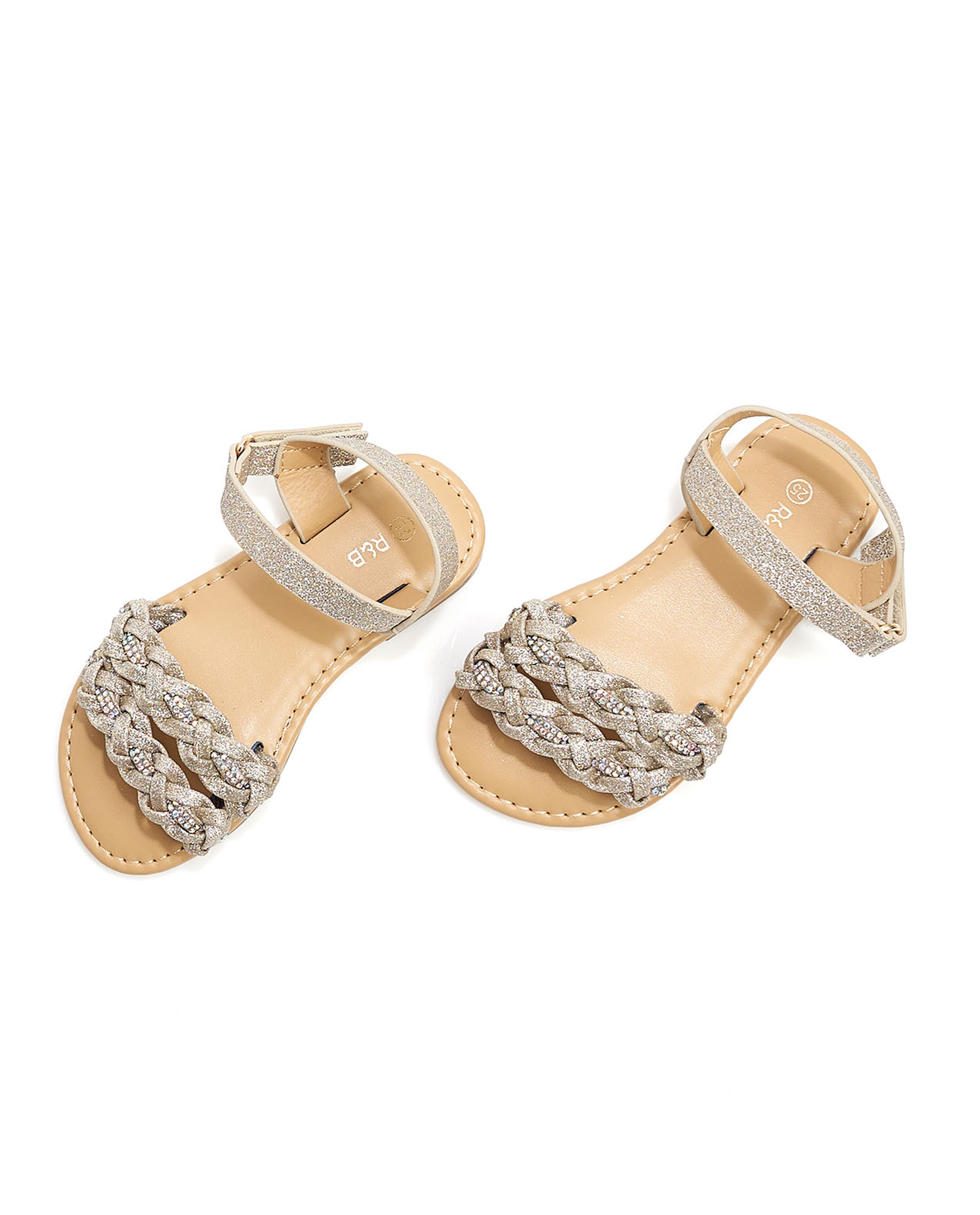 Braided Strap Flat Sandals