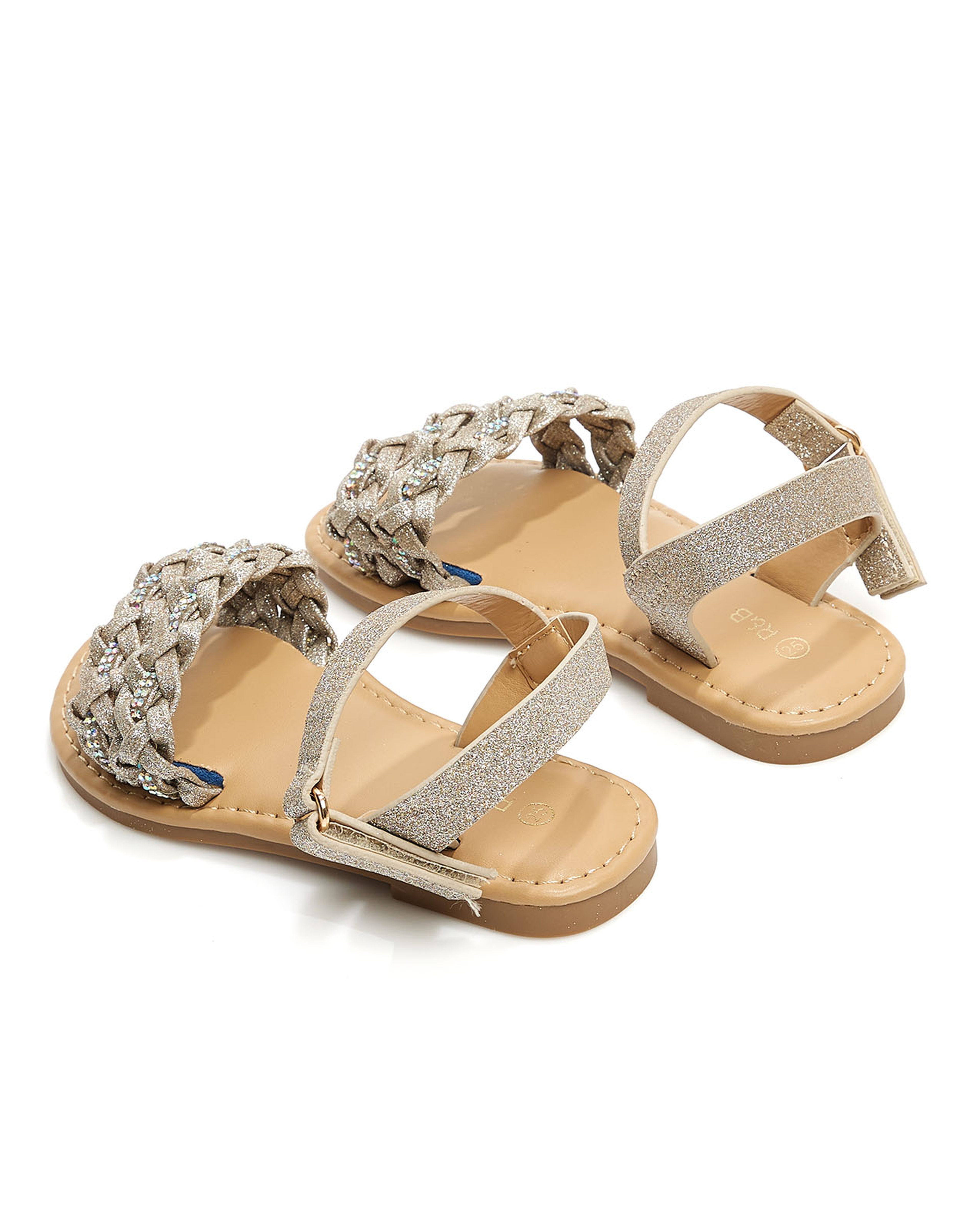 Braided Strap Flat Sandals