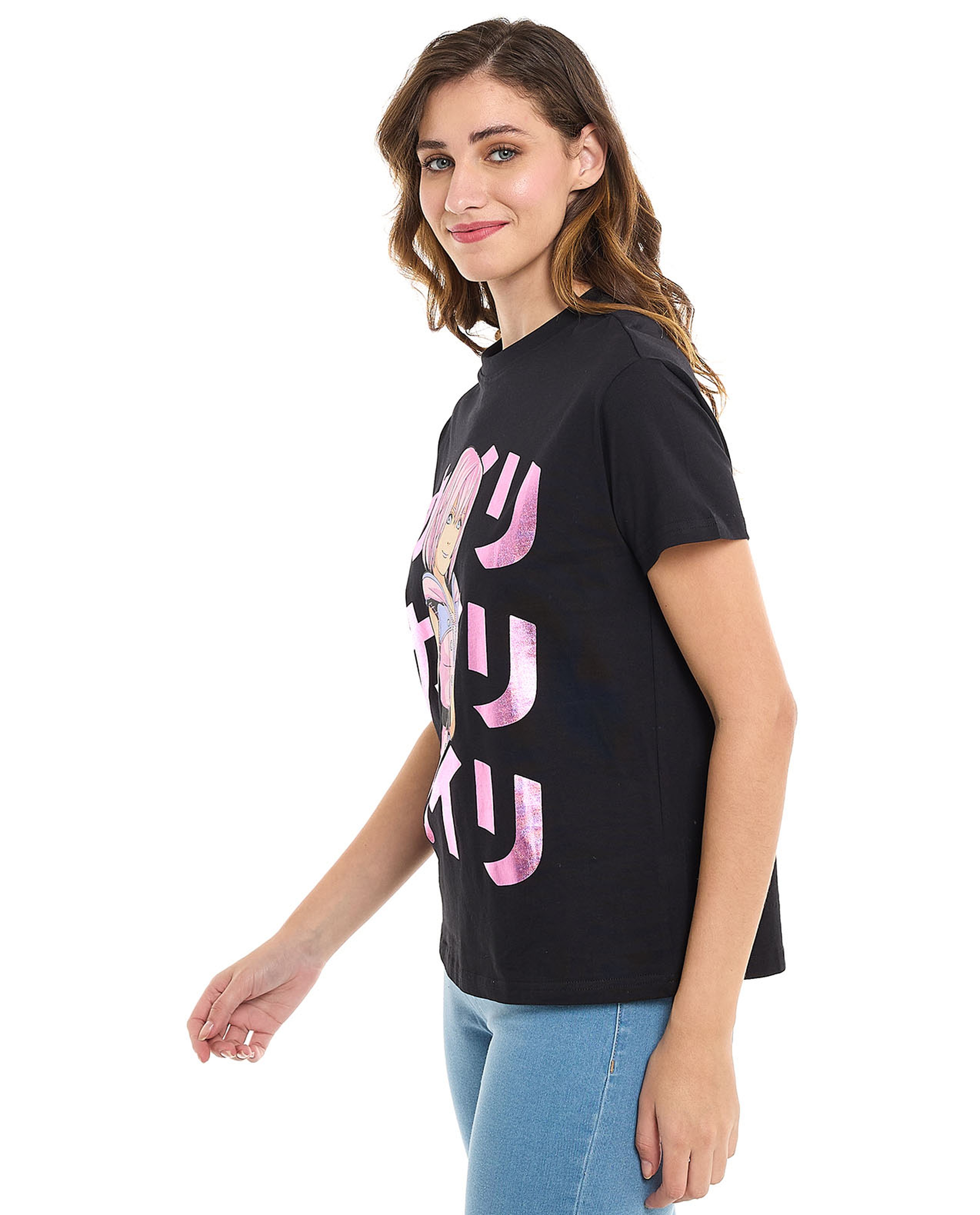 Printed T-Shirt With Crew Neck And Short Sleeves