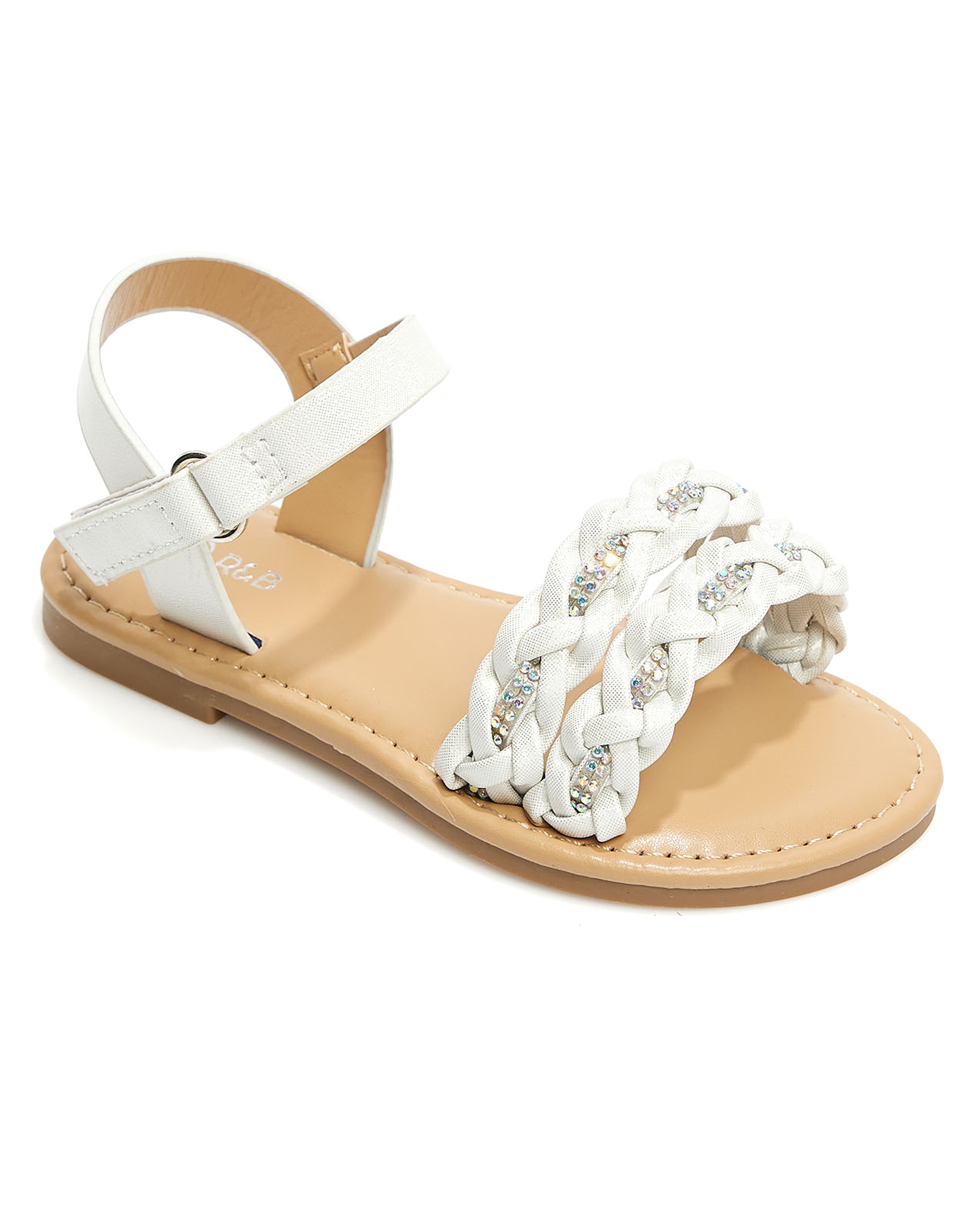 Braided Strap Flat Sandals