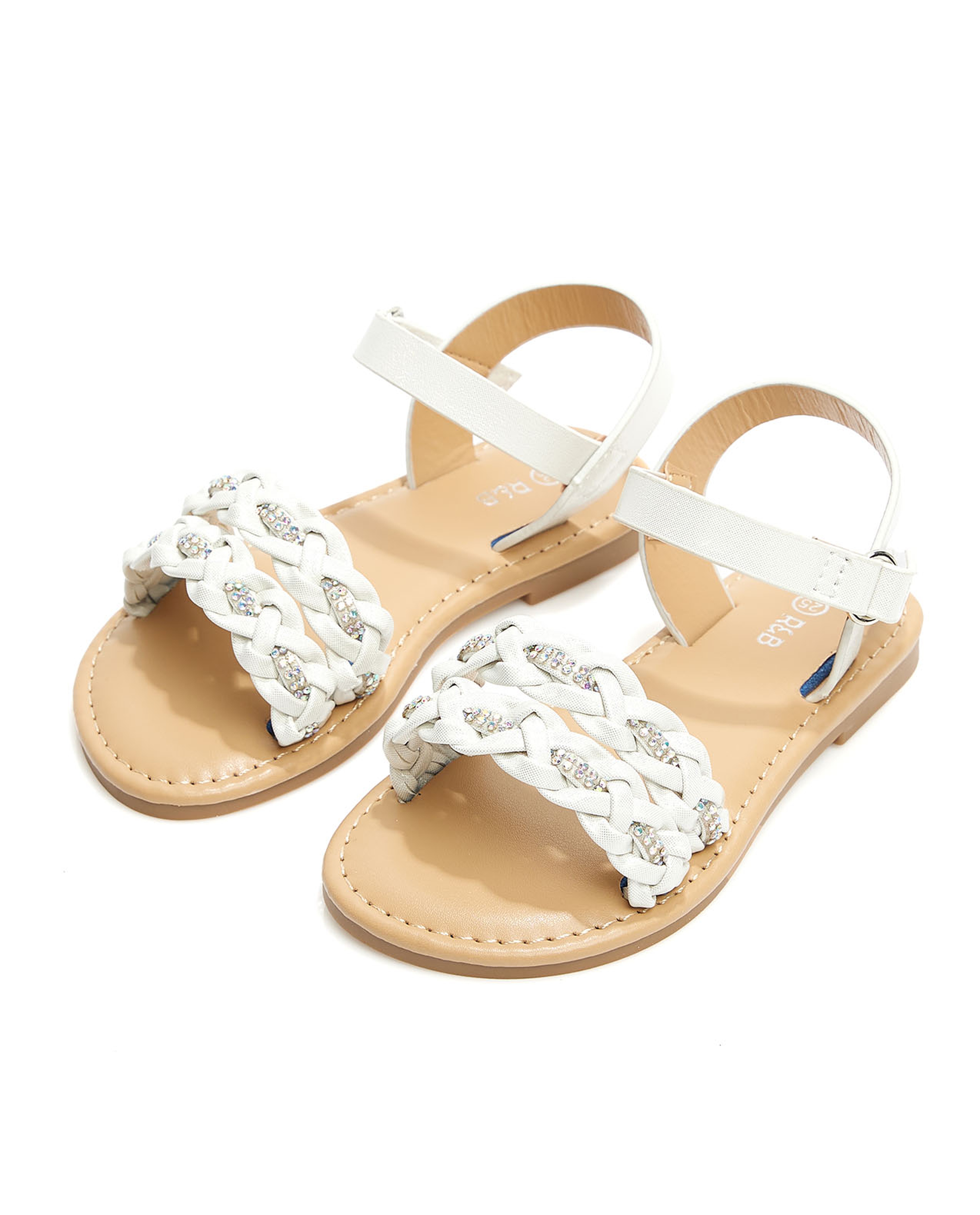 Braided Strap Flat Sandals
