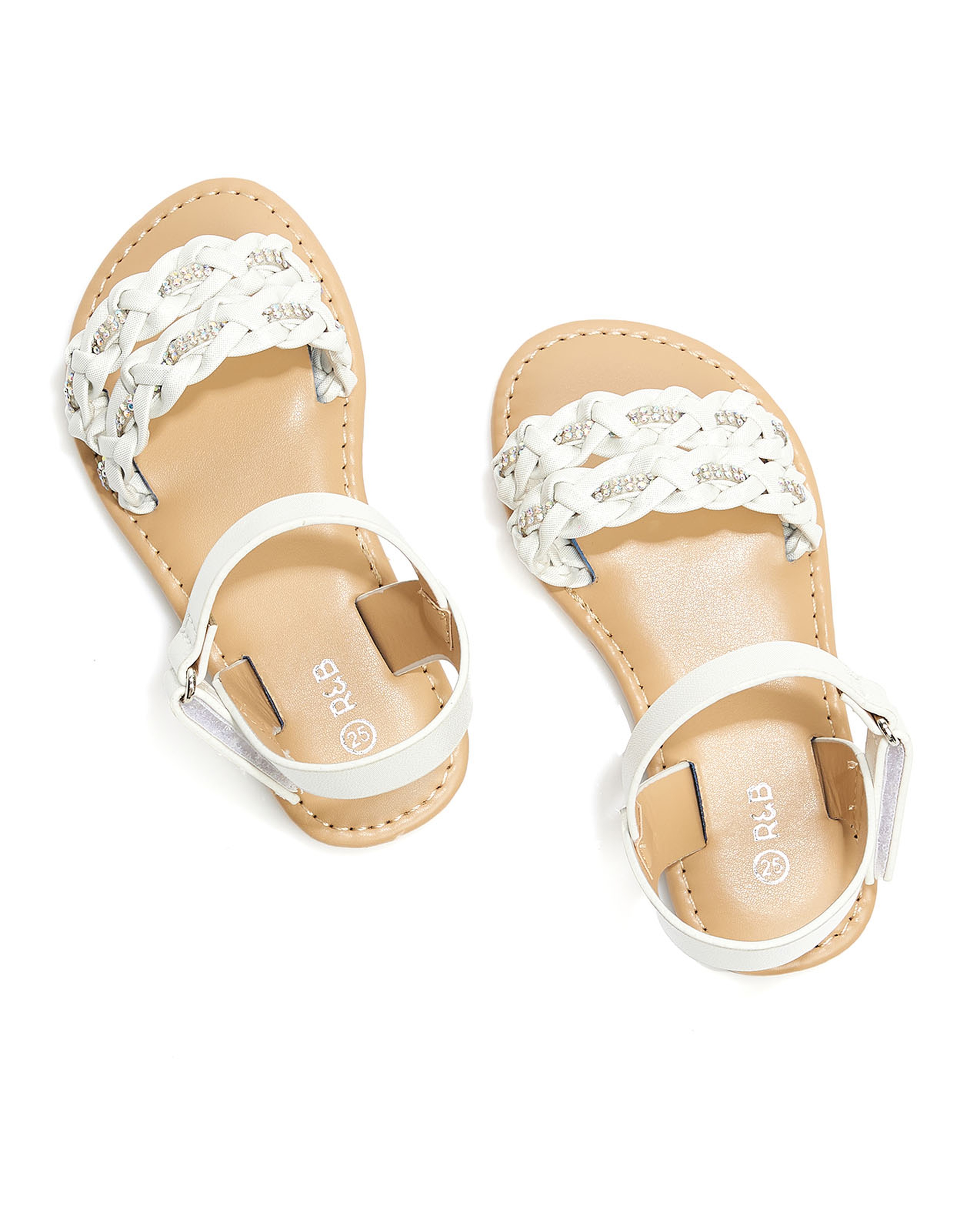 Braided Strap Flat Sandals
