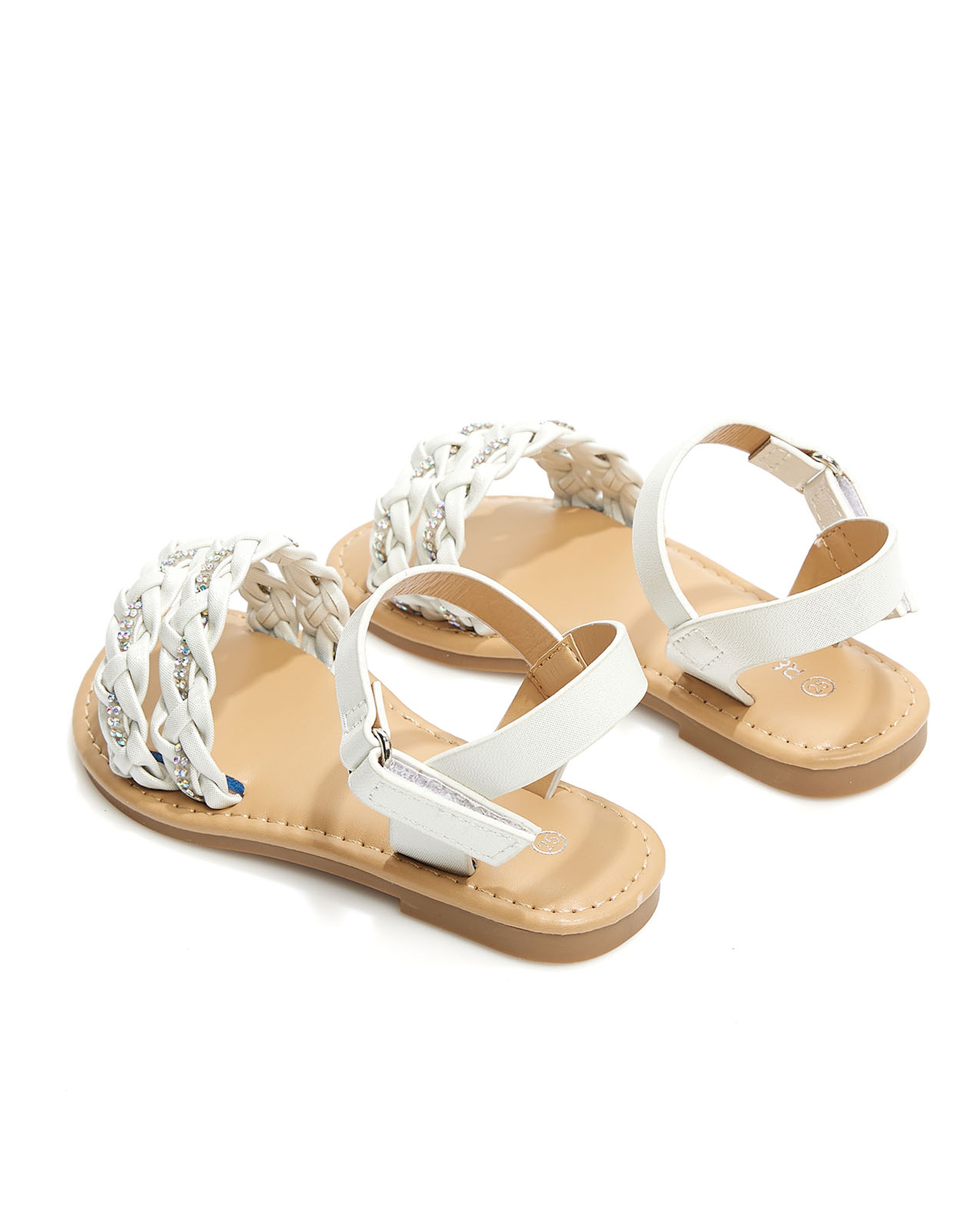 Braided Strap Flat Sandals