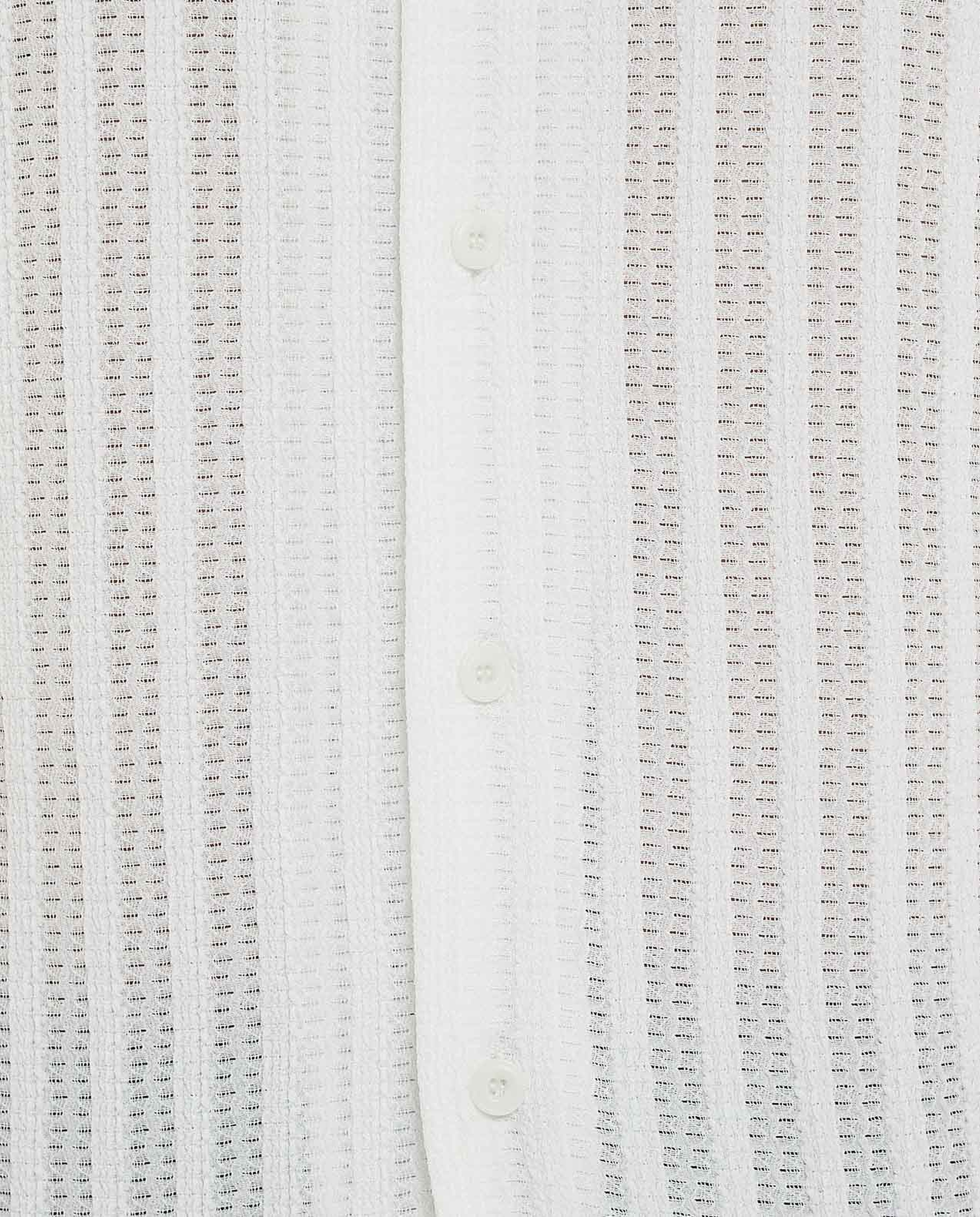 Textured Shirt with Revere Collar and Short Sleeves