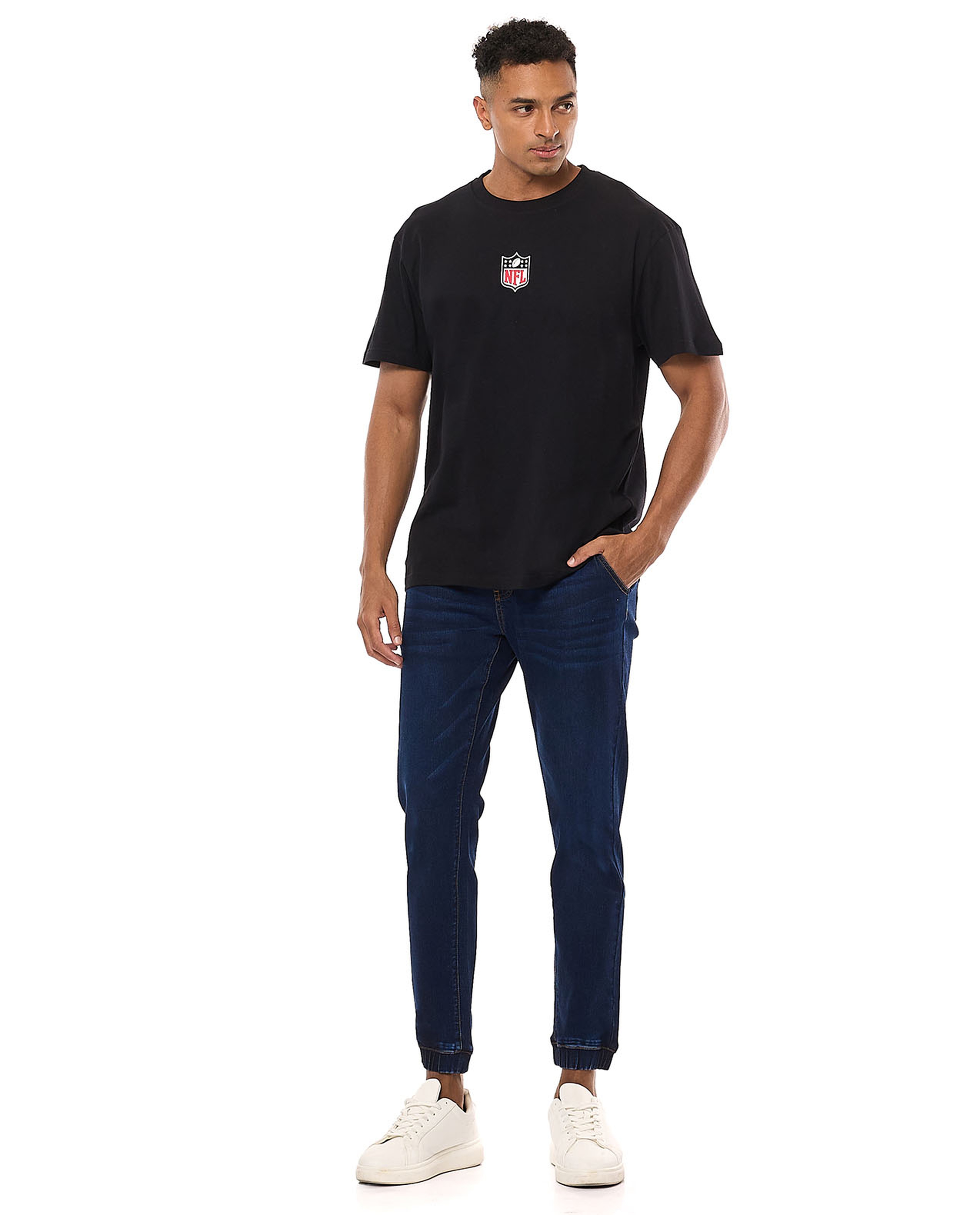 Printed T-Shirt with Crew Neck and Short Sleeves