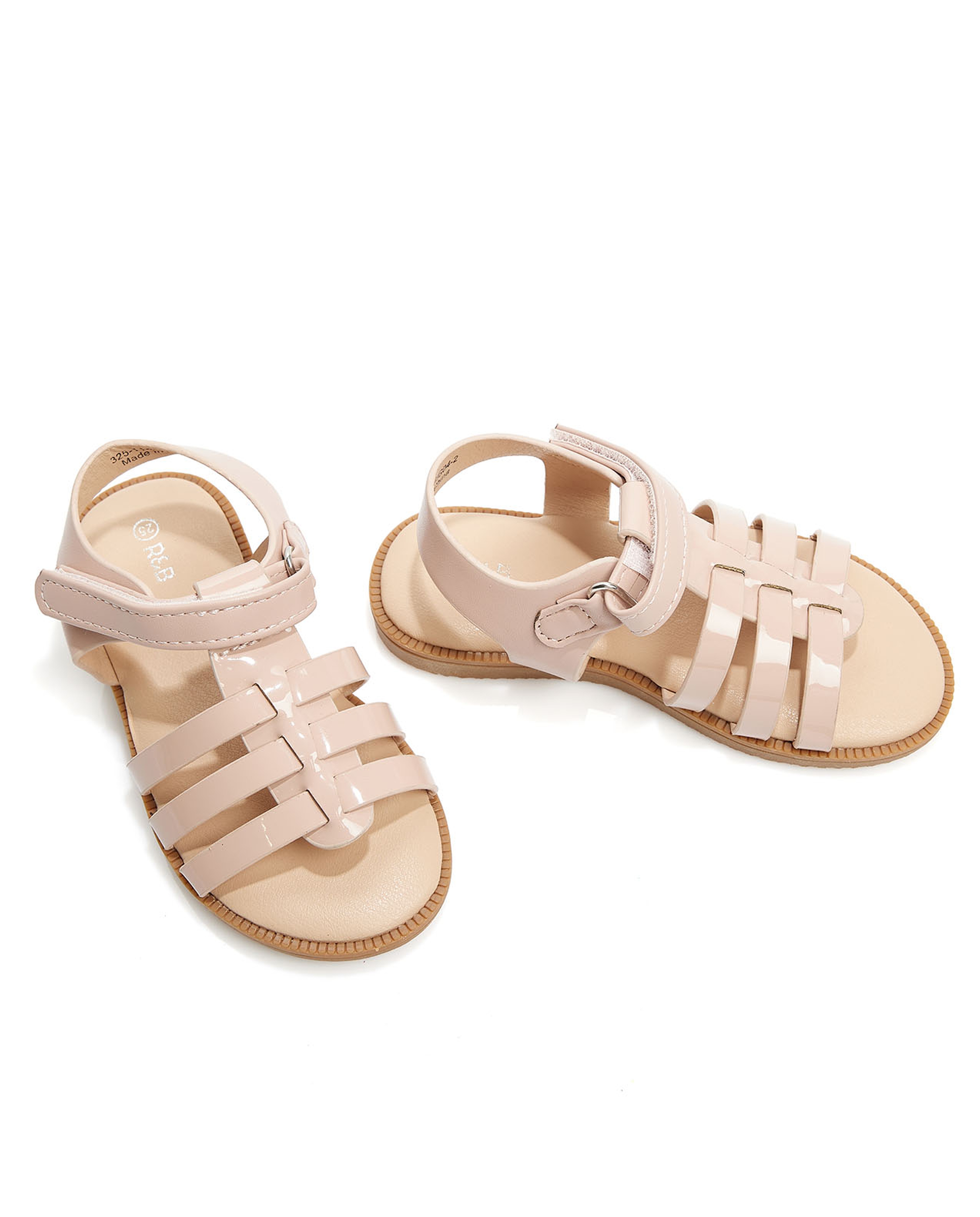 Strappy Velcro Strap Sandals