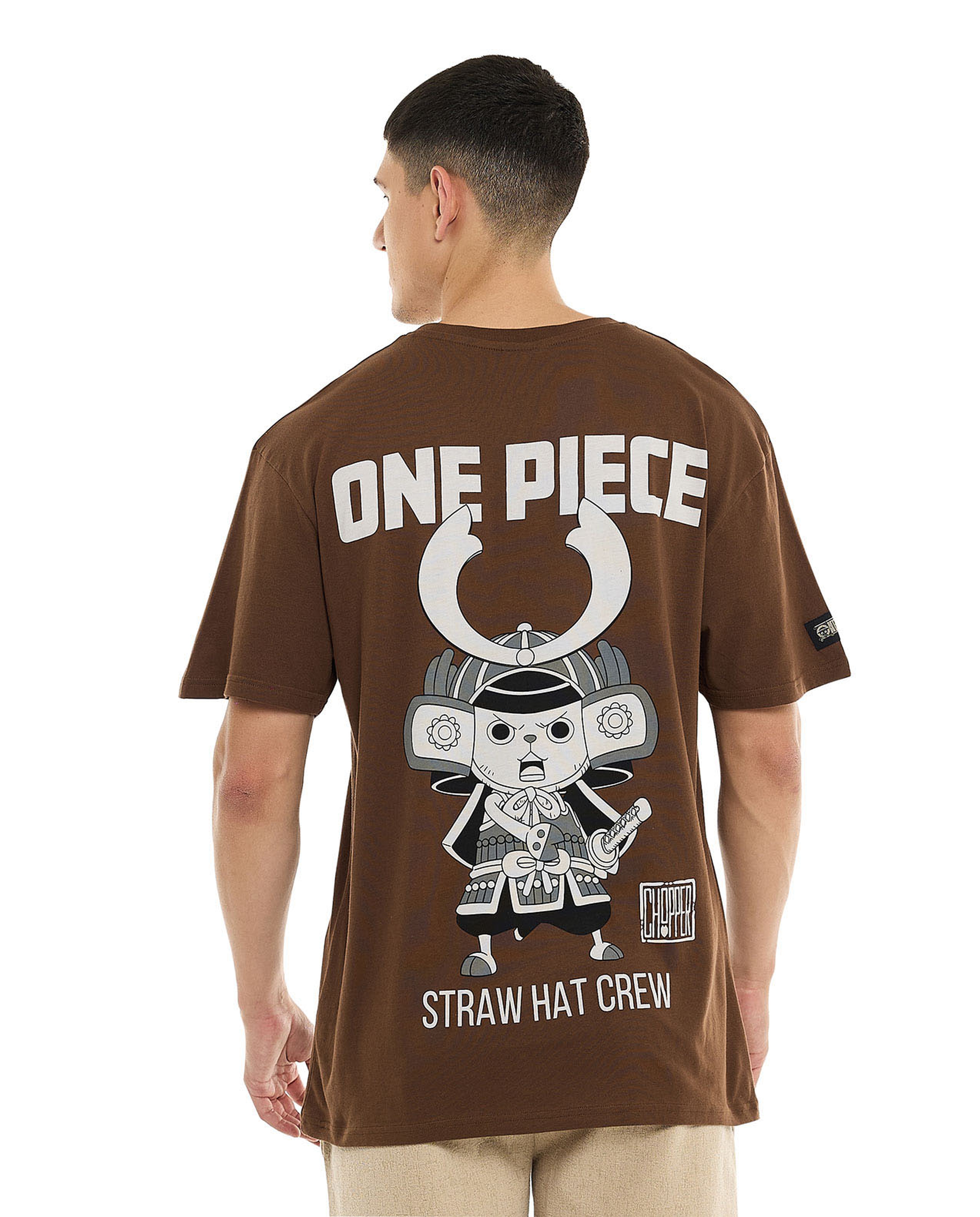 Printed T-Shirt with Crew Neck and Short Sleeves