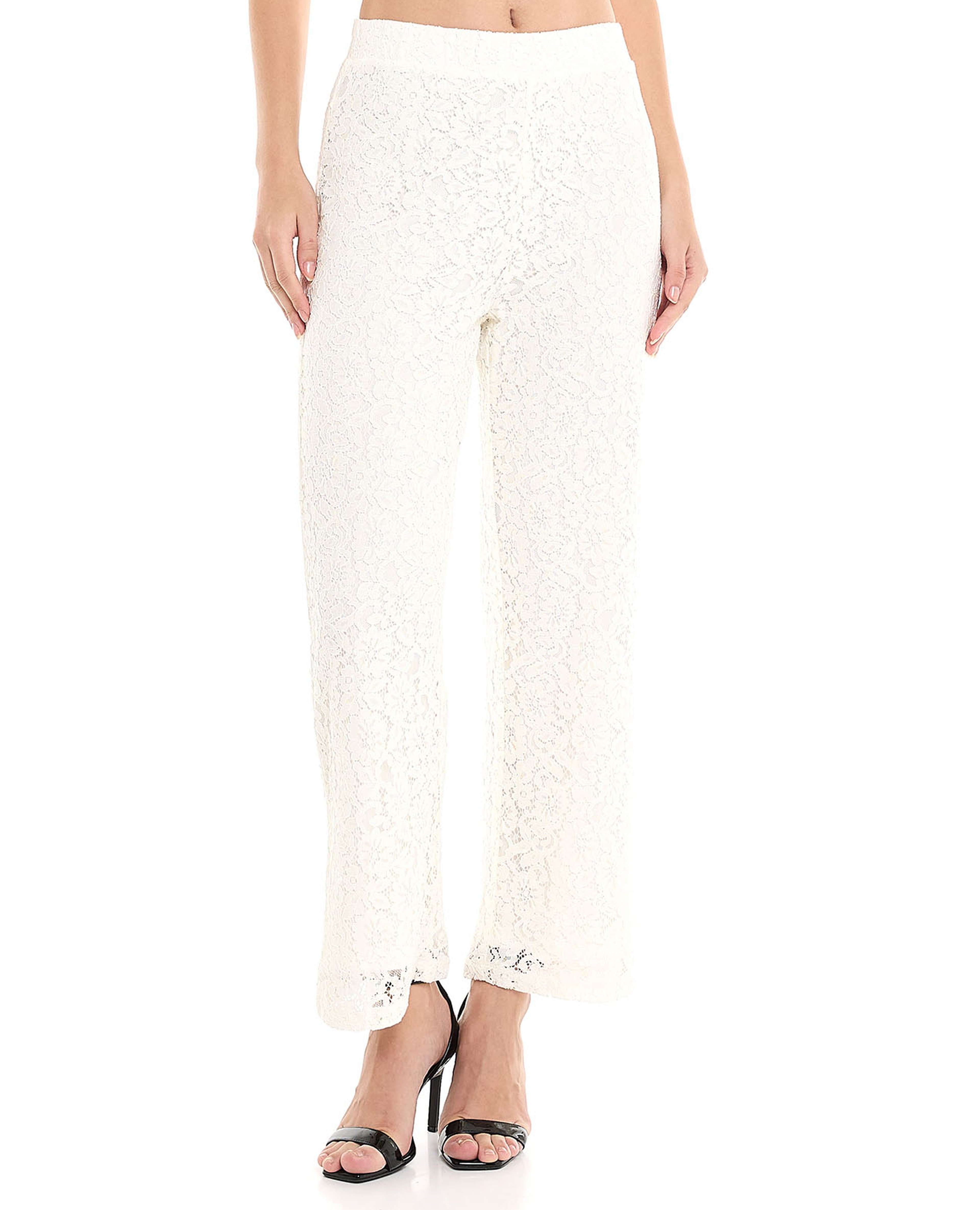 Laced Shirt With Spread Collar And Long Sleeves