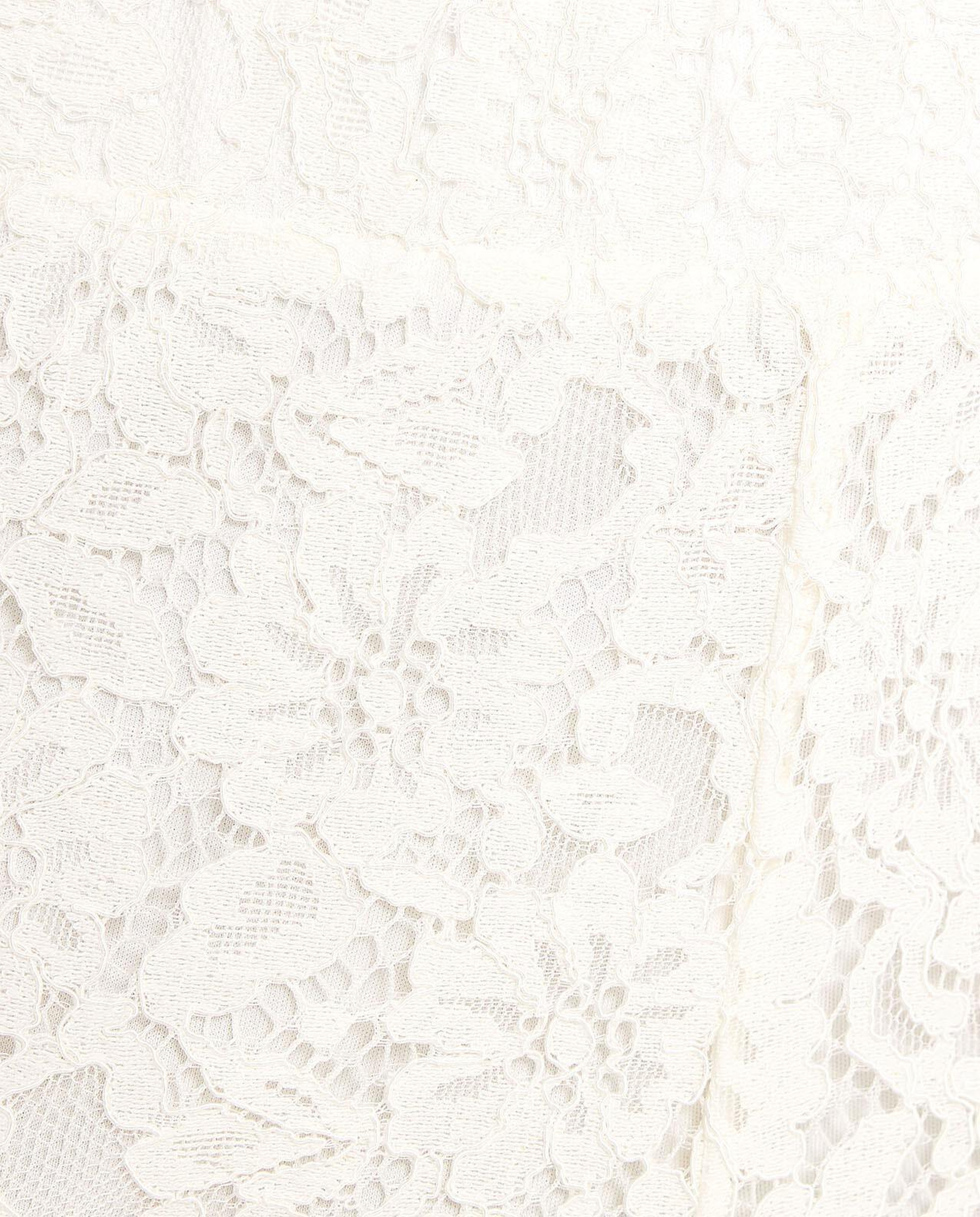 Laced Shirt With Spread Collar And Long Sleeves