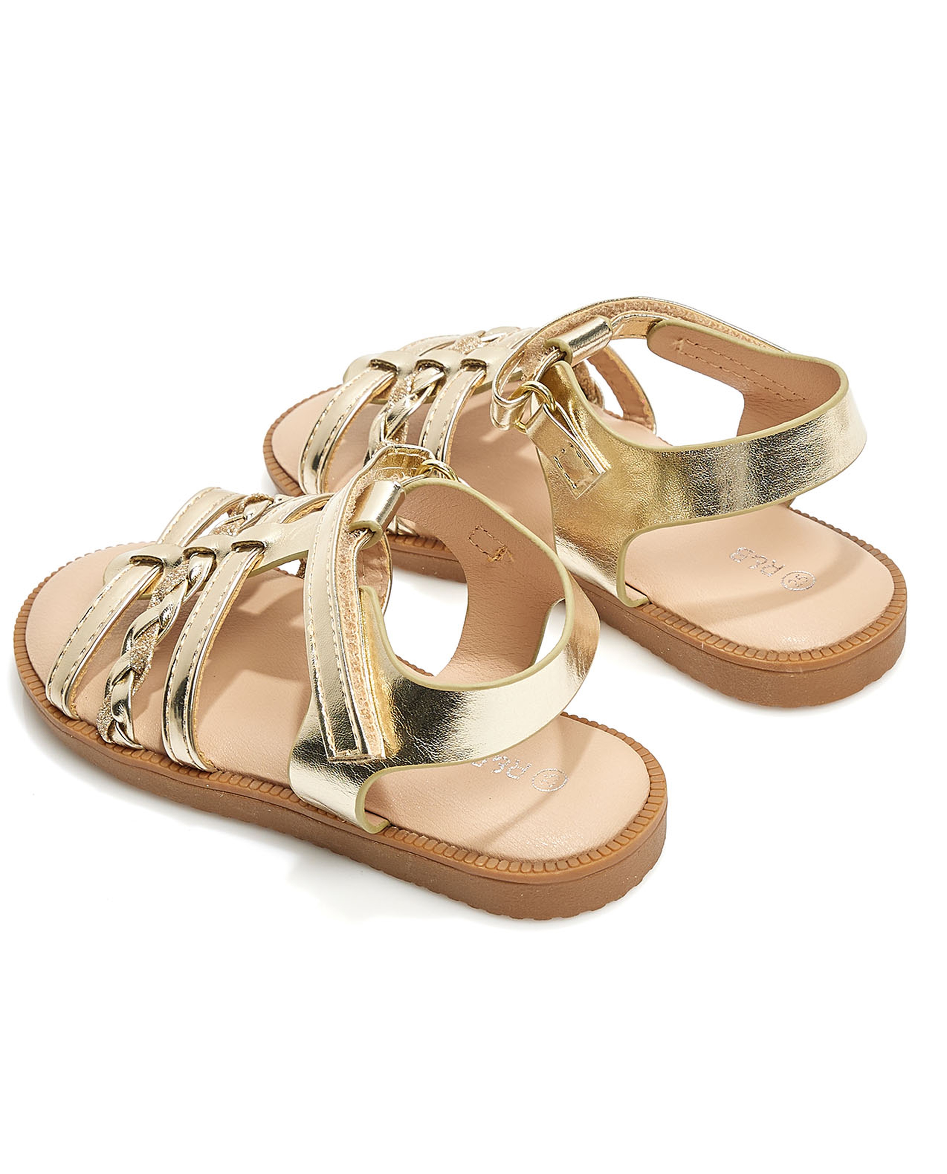 Strappy Velcro Strap Sandals