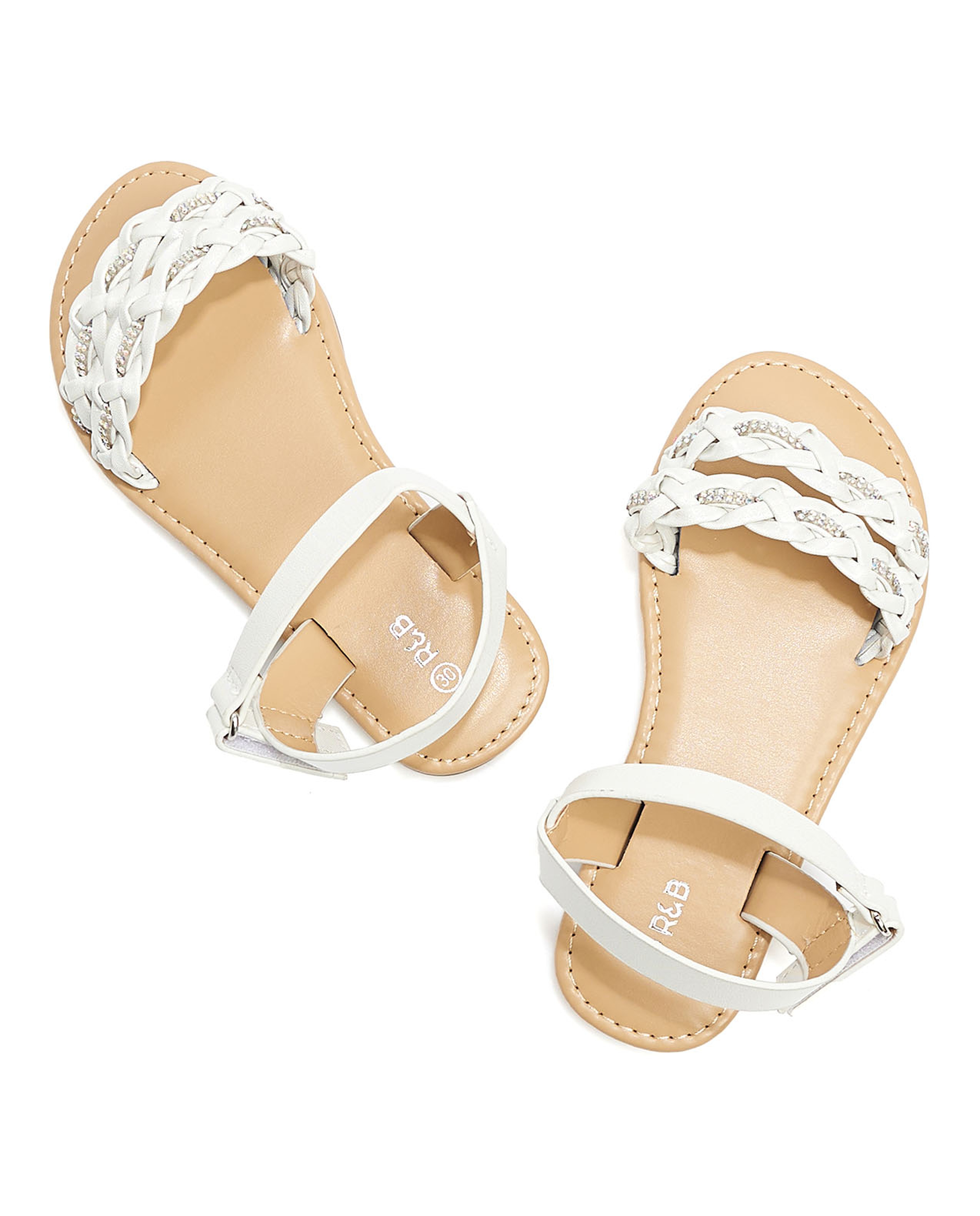 Braided Strap Flat Sandals