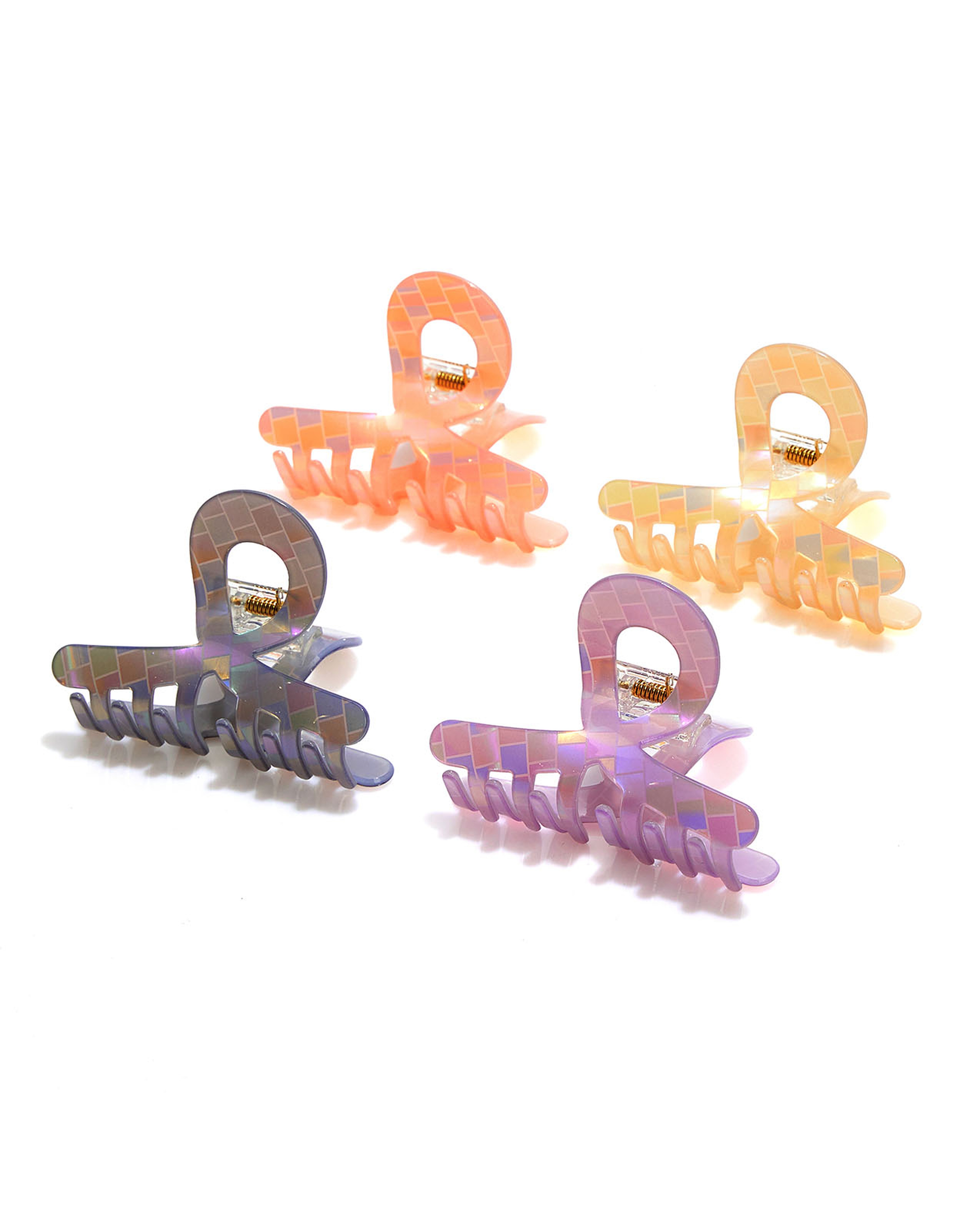 مشابك شعر مخلبية - 4 قطع