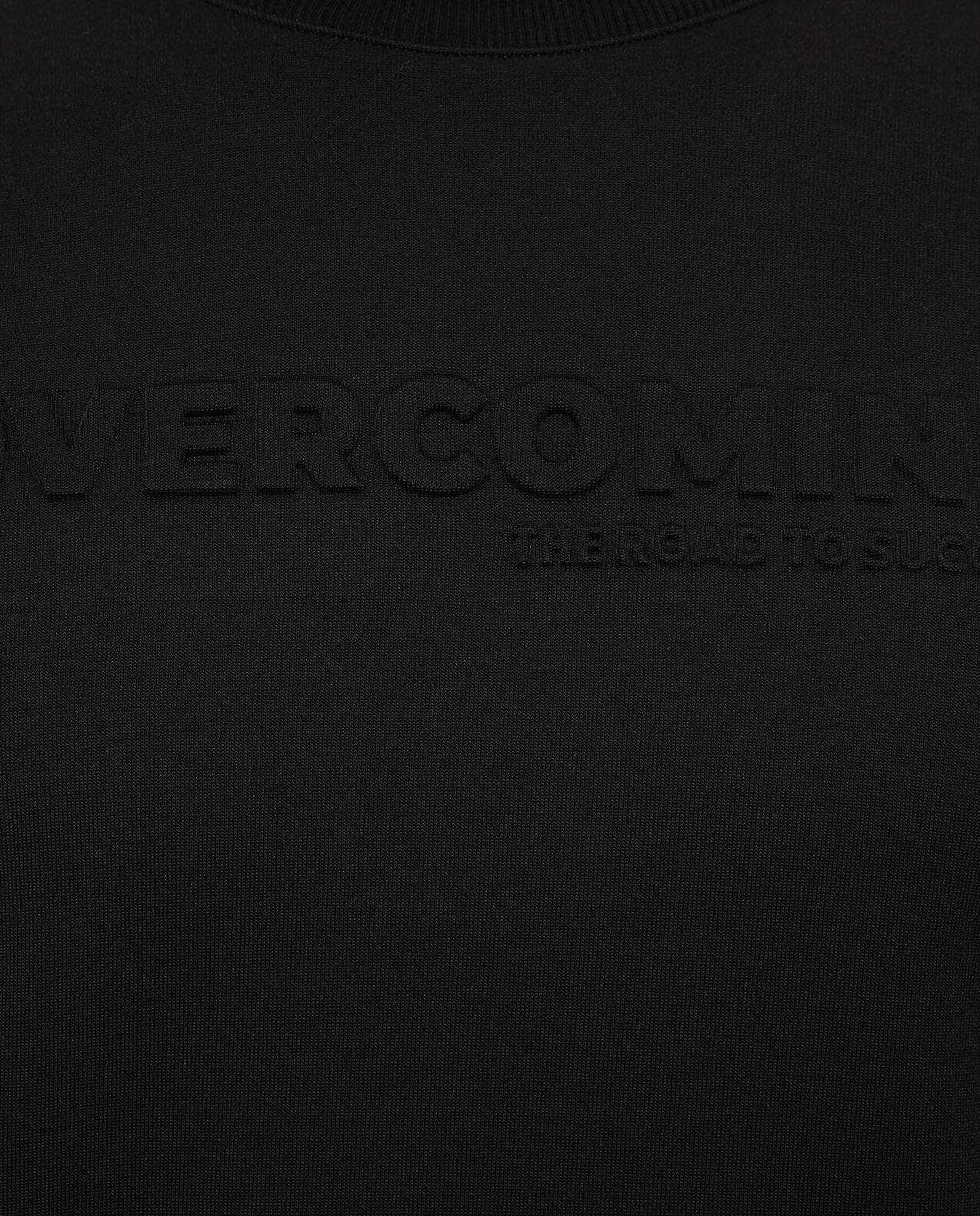 Embossed T-Shirt with Crew Neck and Short Sleeves