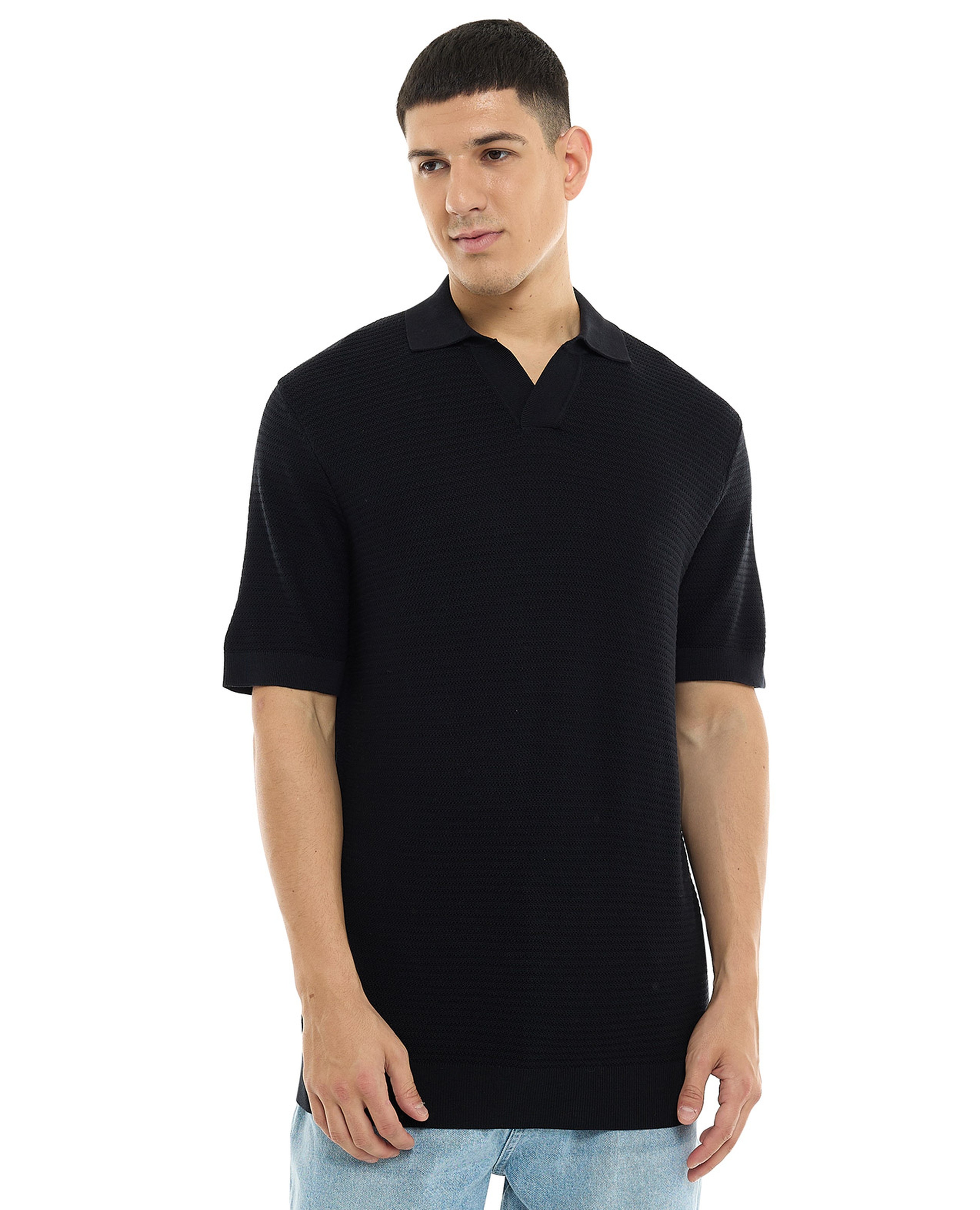 تيشيرت بولو بأكمام قصيرة