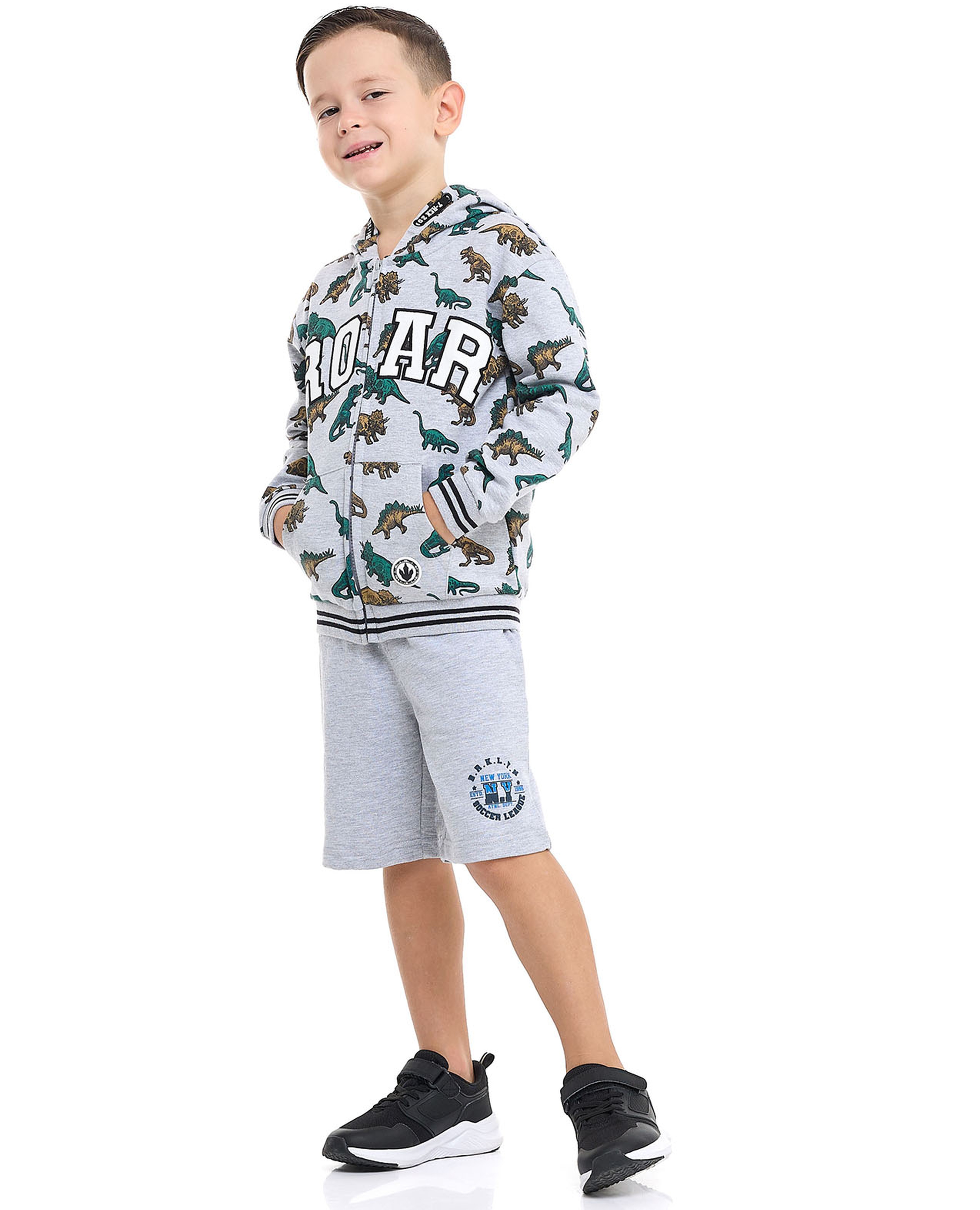 Printed Bermuda Shorts with Drawstring Waist