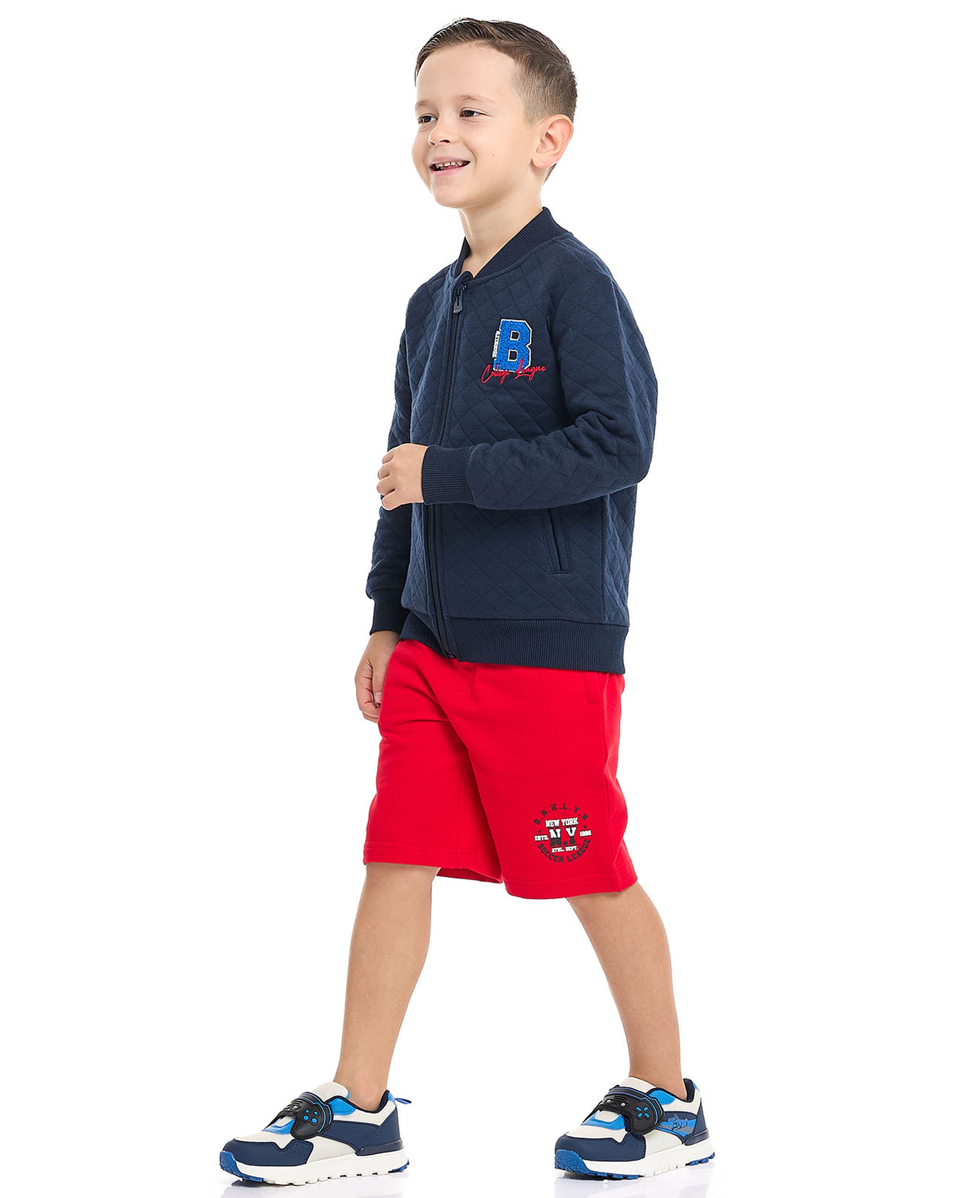 Printed Bermuda Shorts with Drawstring Waist