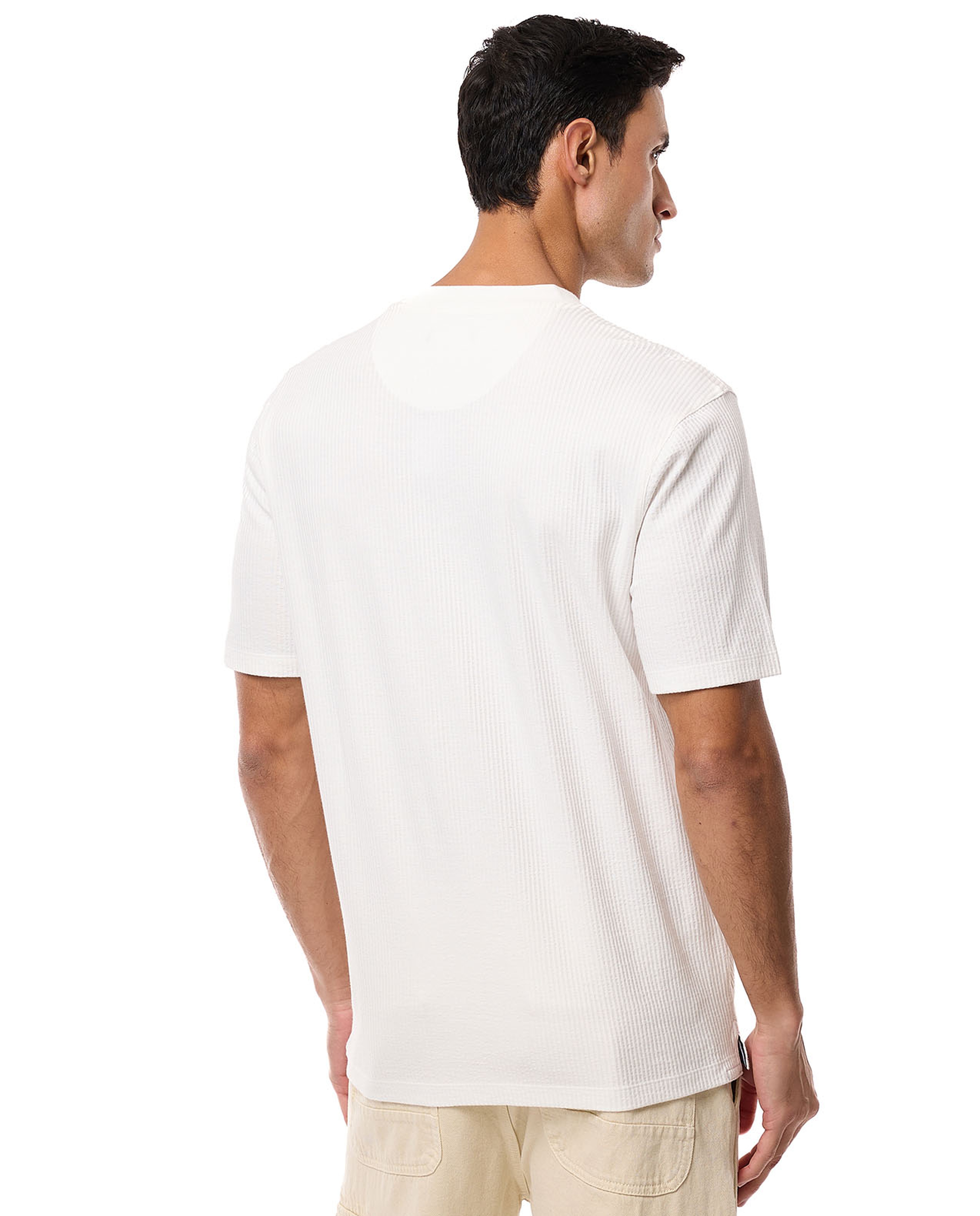 Solid T-Shirt with Crew Neck and Short Sleeves