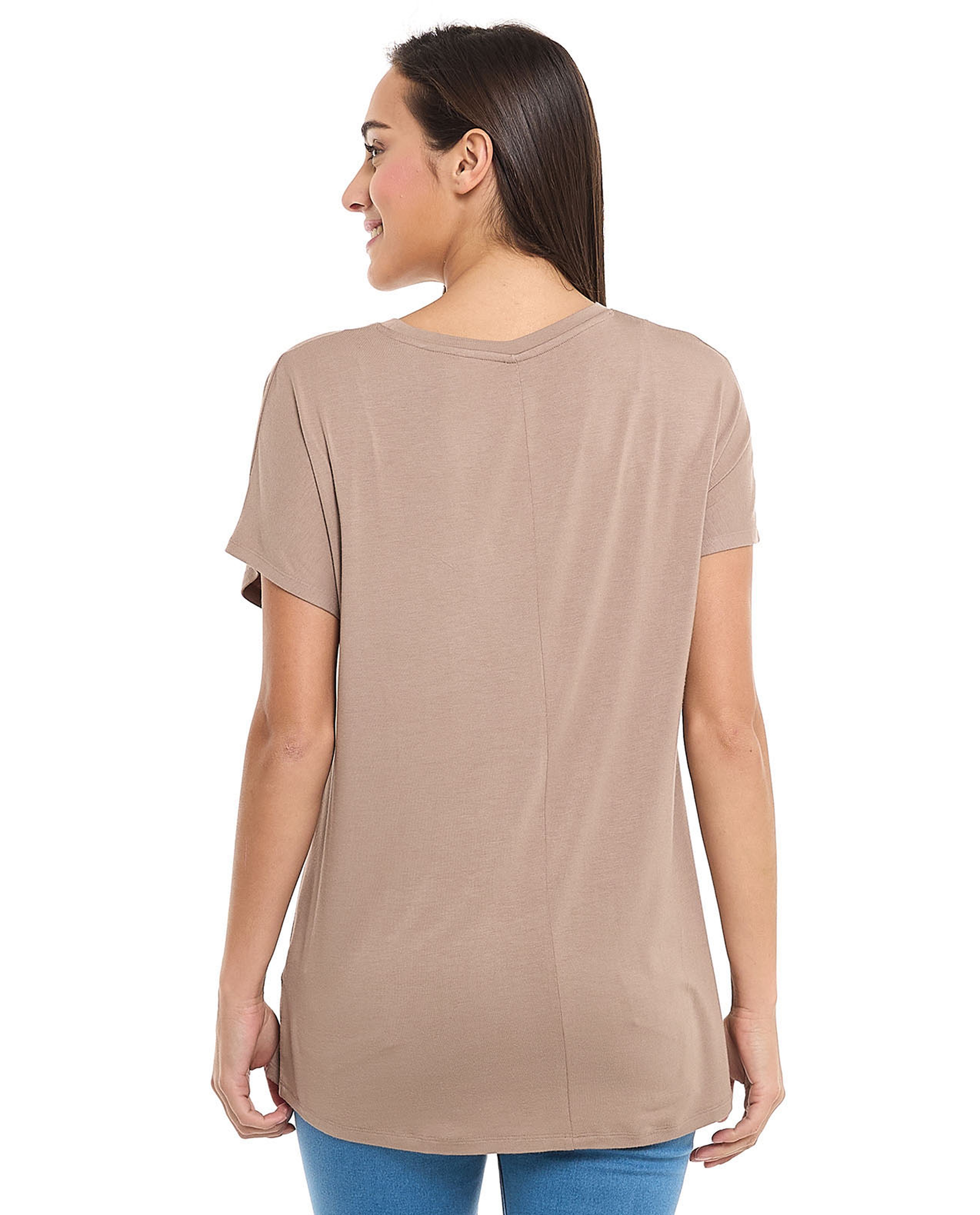 Printed T-Shirt with Crew Neck and Short Sleeves