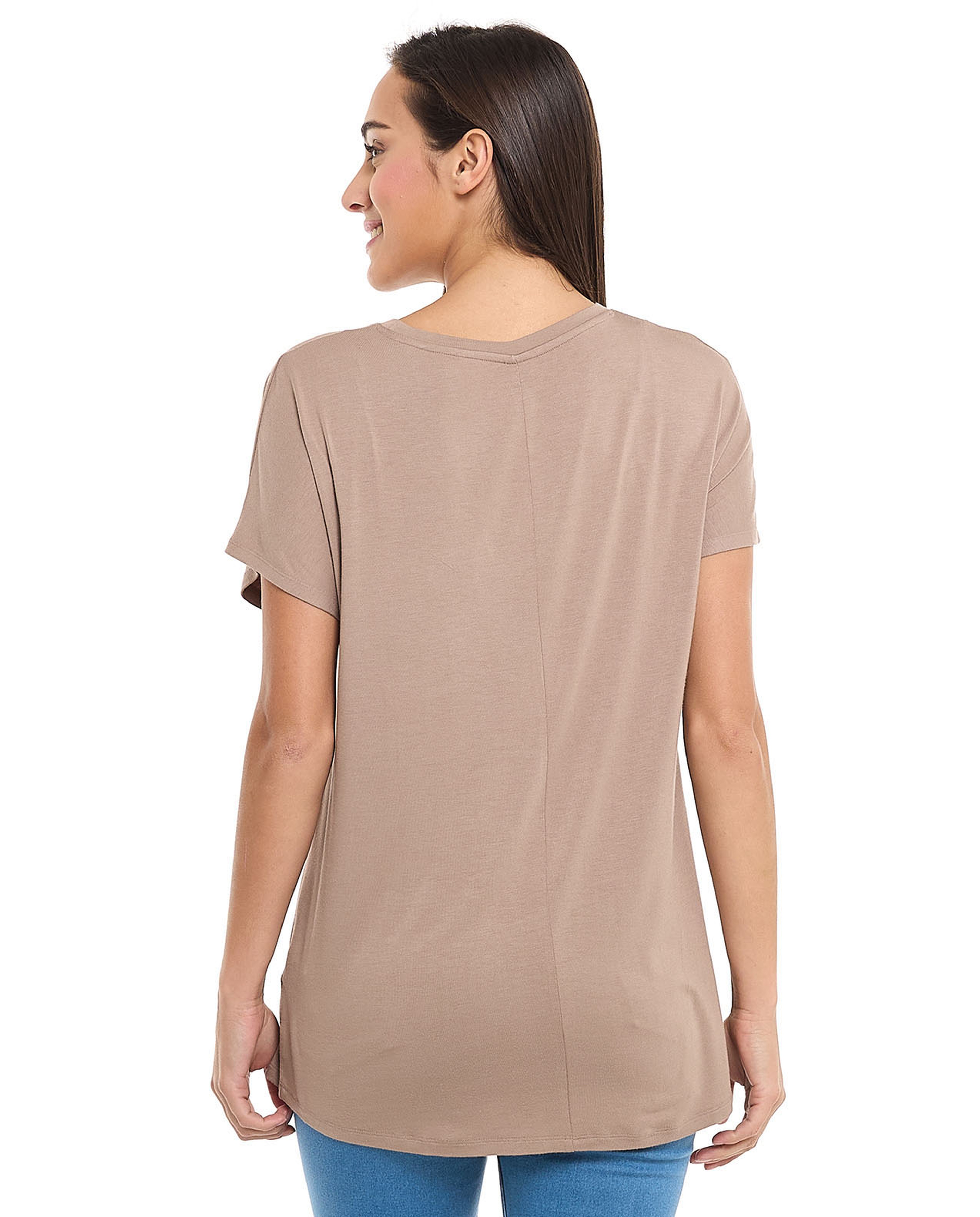 Printed T-Shirt with Crew Neck and Short Sleeves