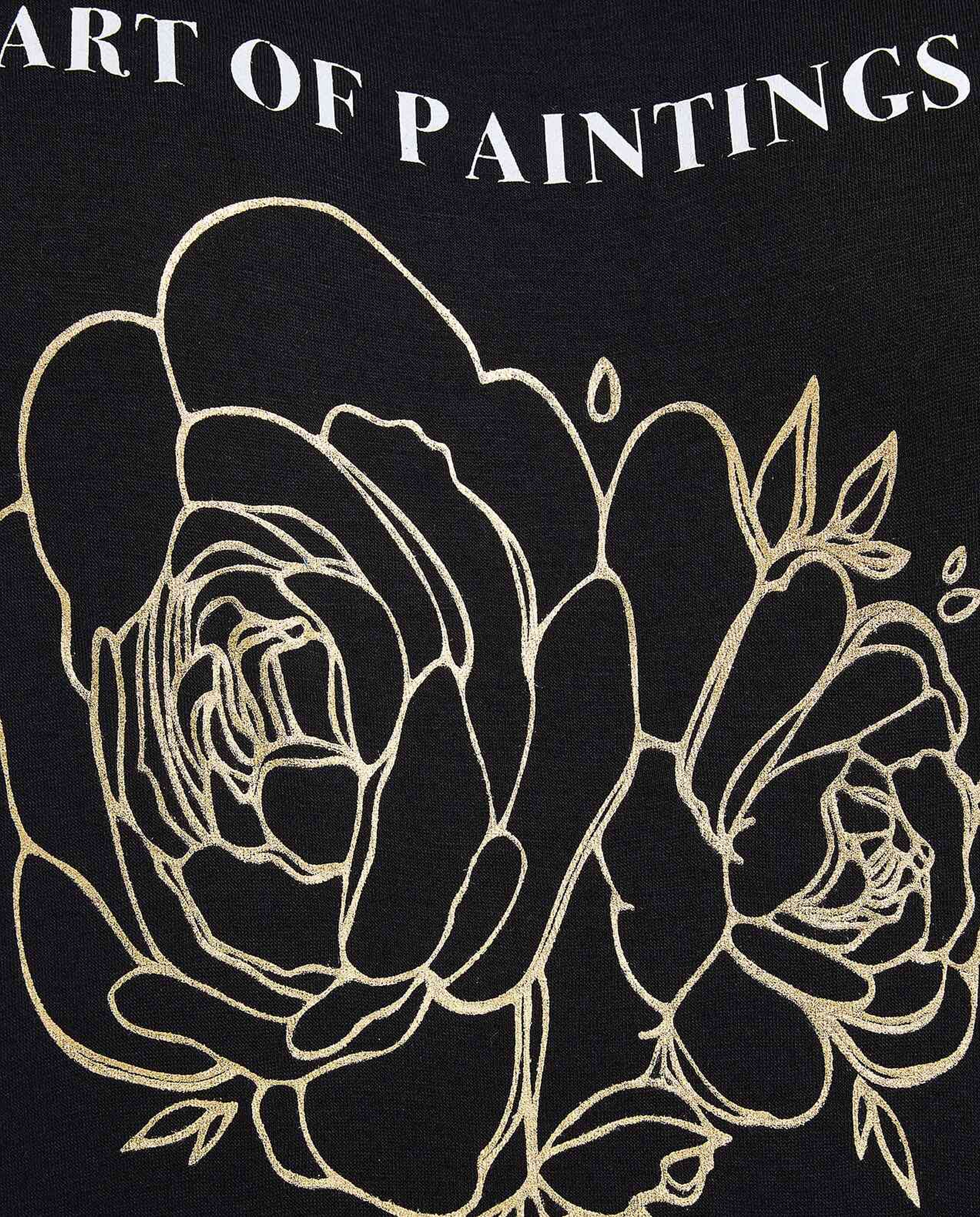 Printed T-Shirt with Crew Neck and Short Sleeves