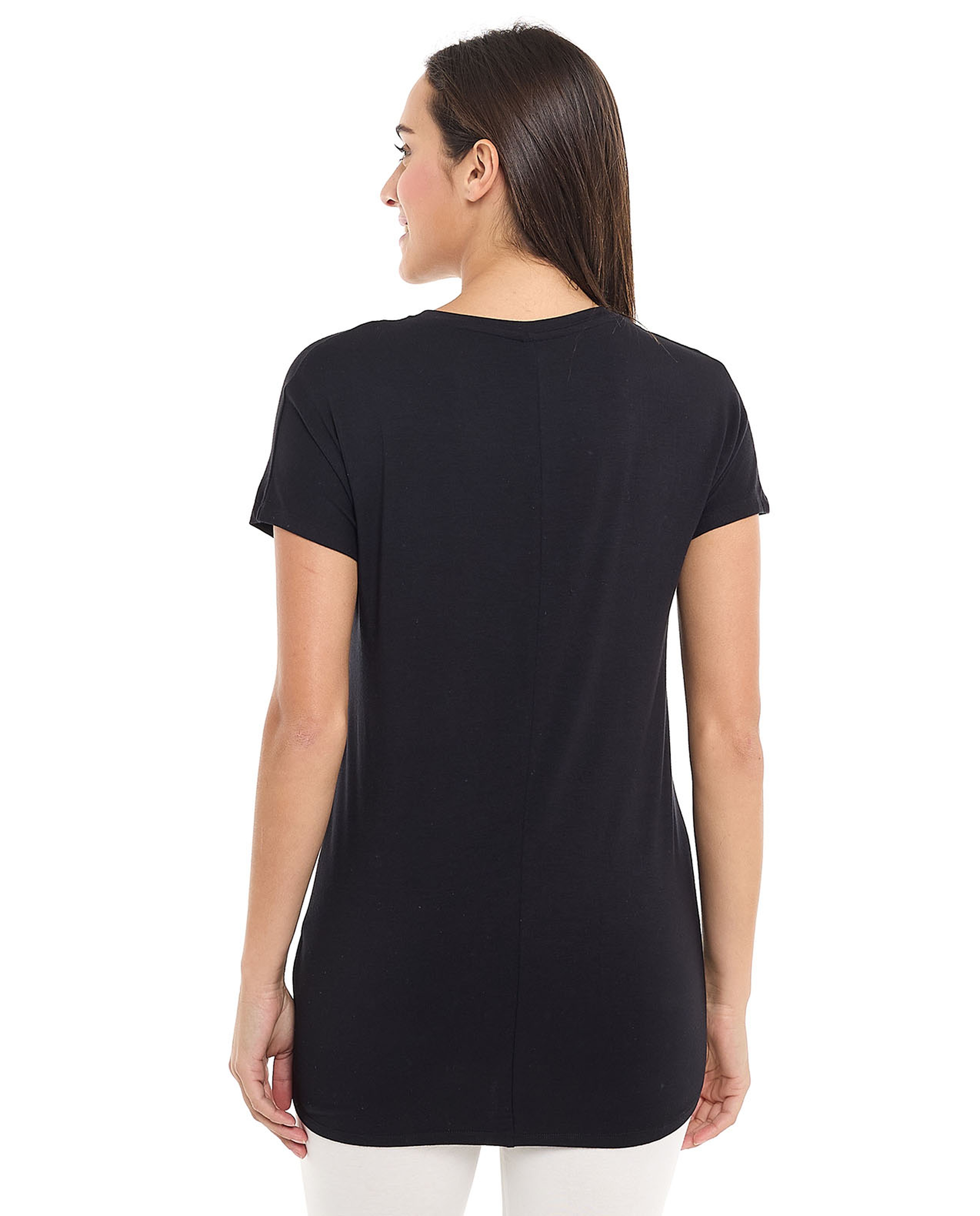 Printed T-Shirt with Crew Neck and Short Sleeves