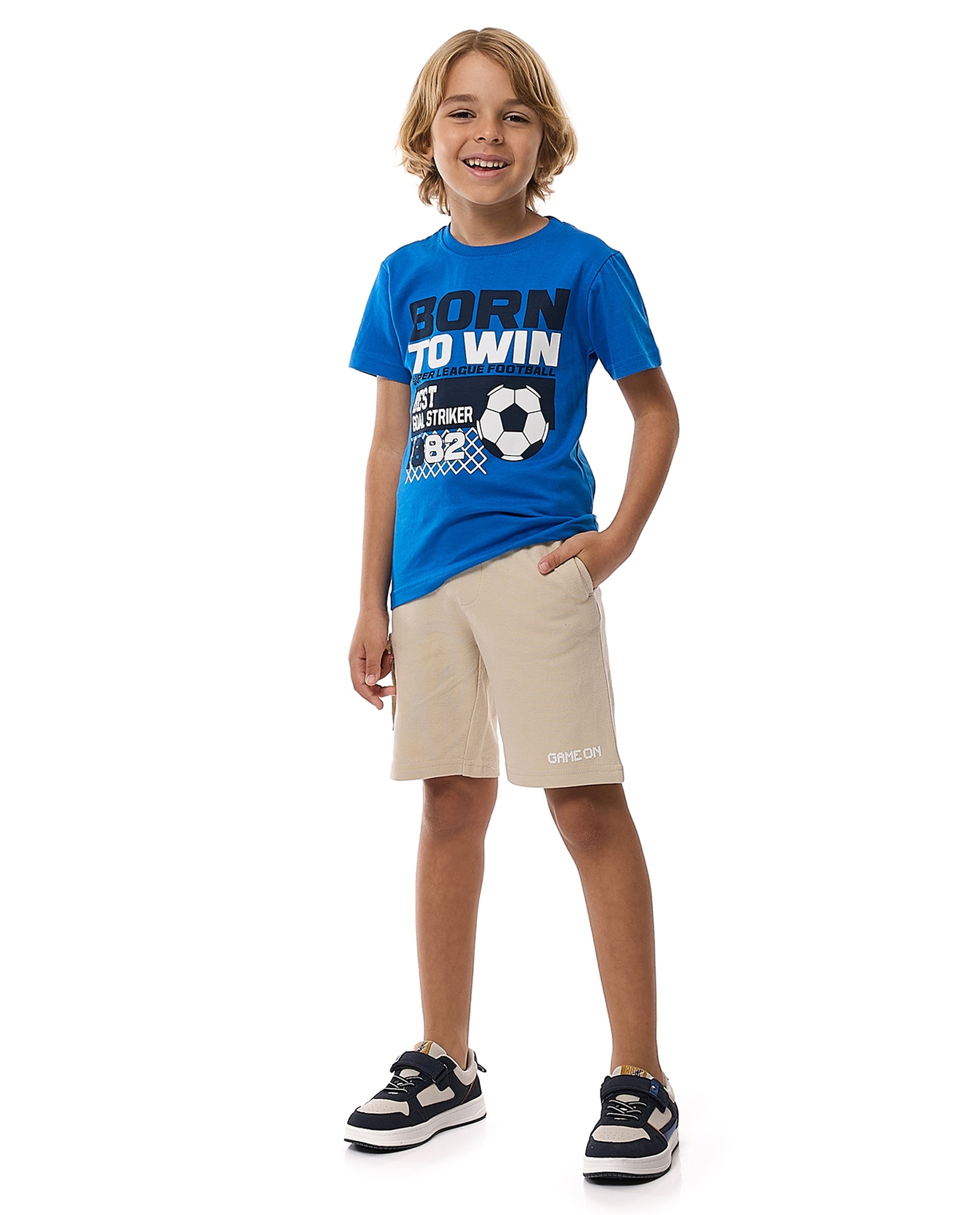 Textured Knit Shorts with Drawstring Waist