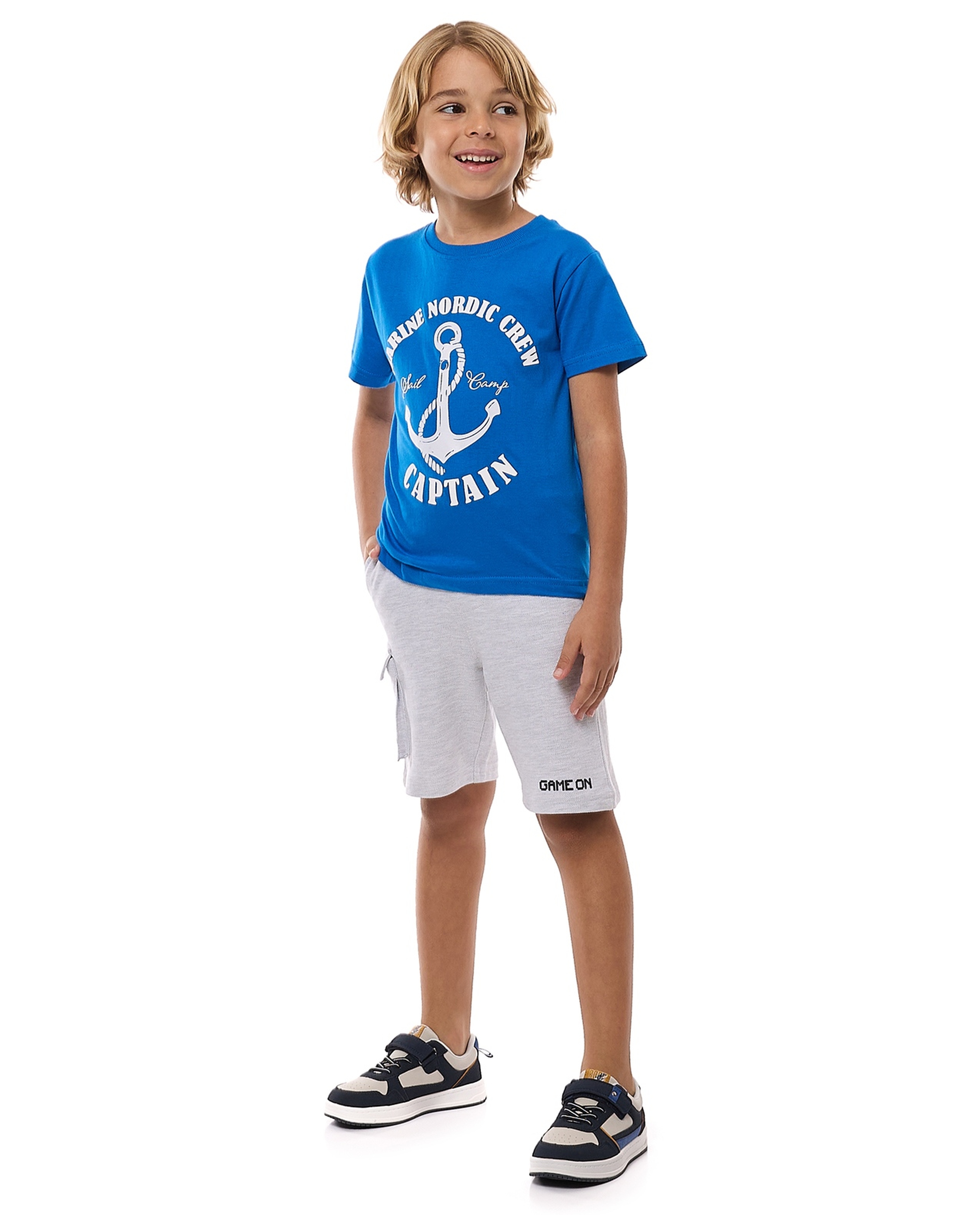 Textured Knit Shorts with Drawstring Waist