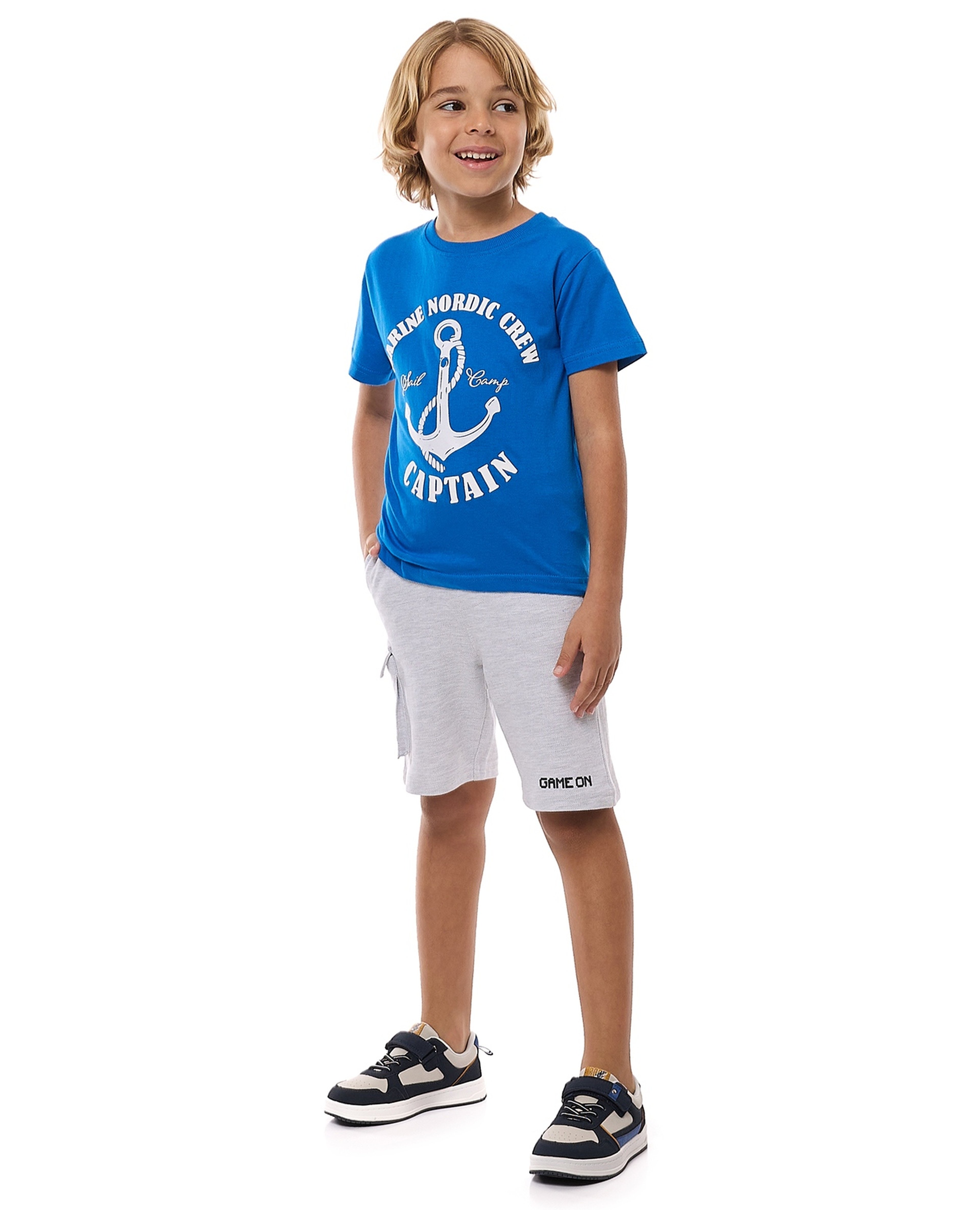 Textured Knit Shorts with Drawstring Waist