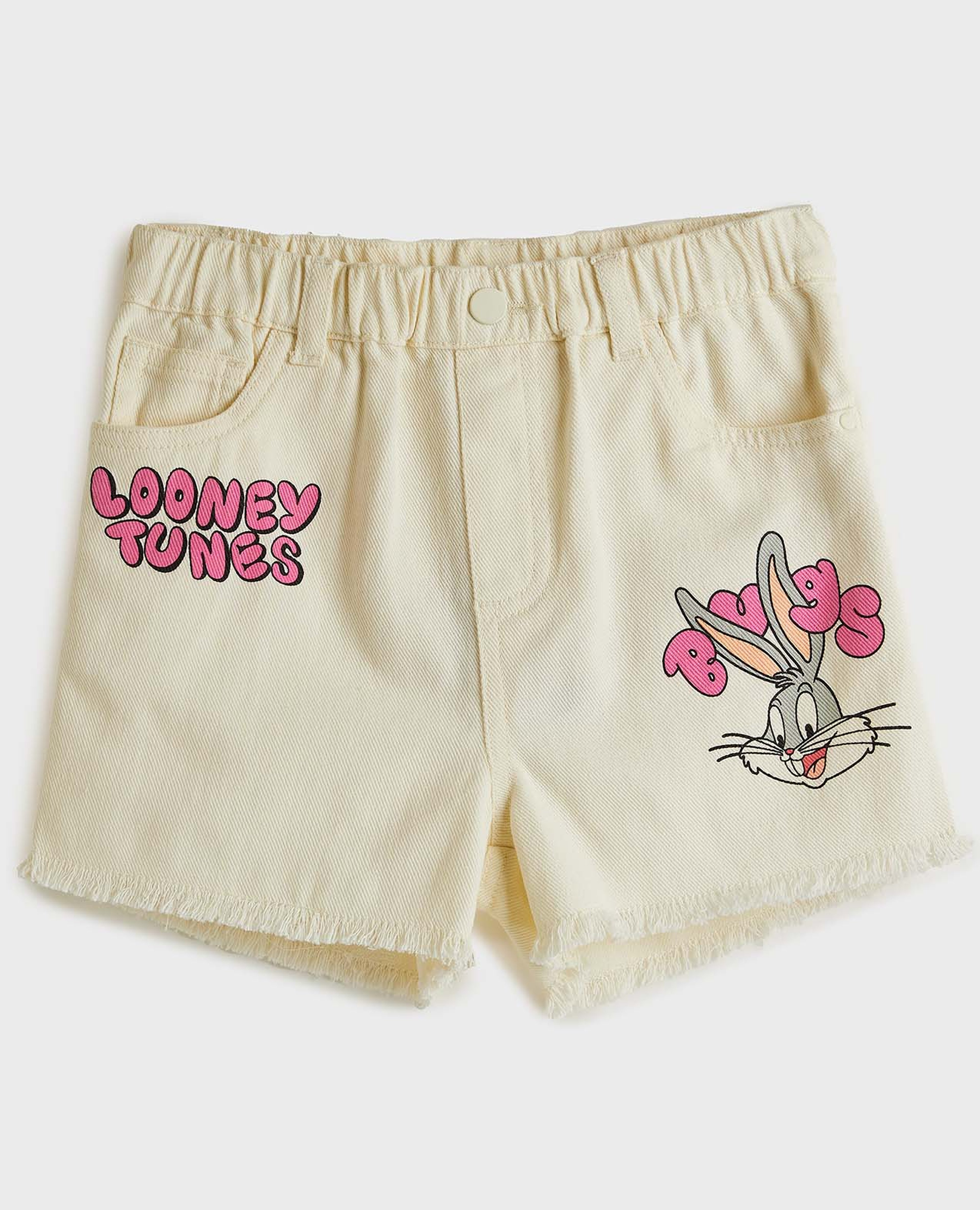 شورت بطبعة لوني تونز بخصر مطاطي