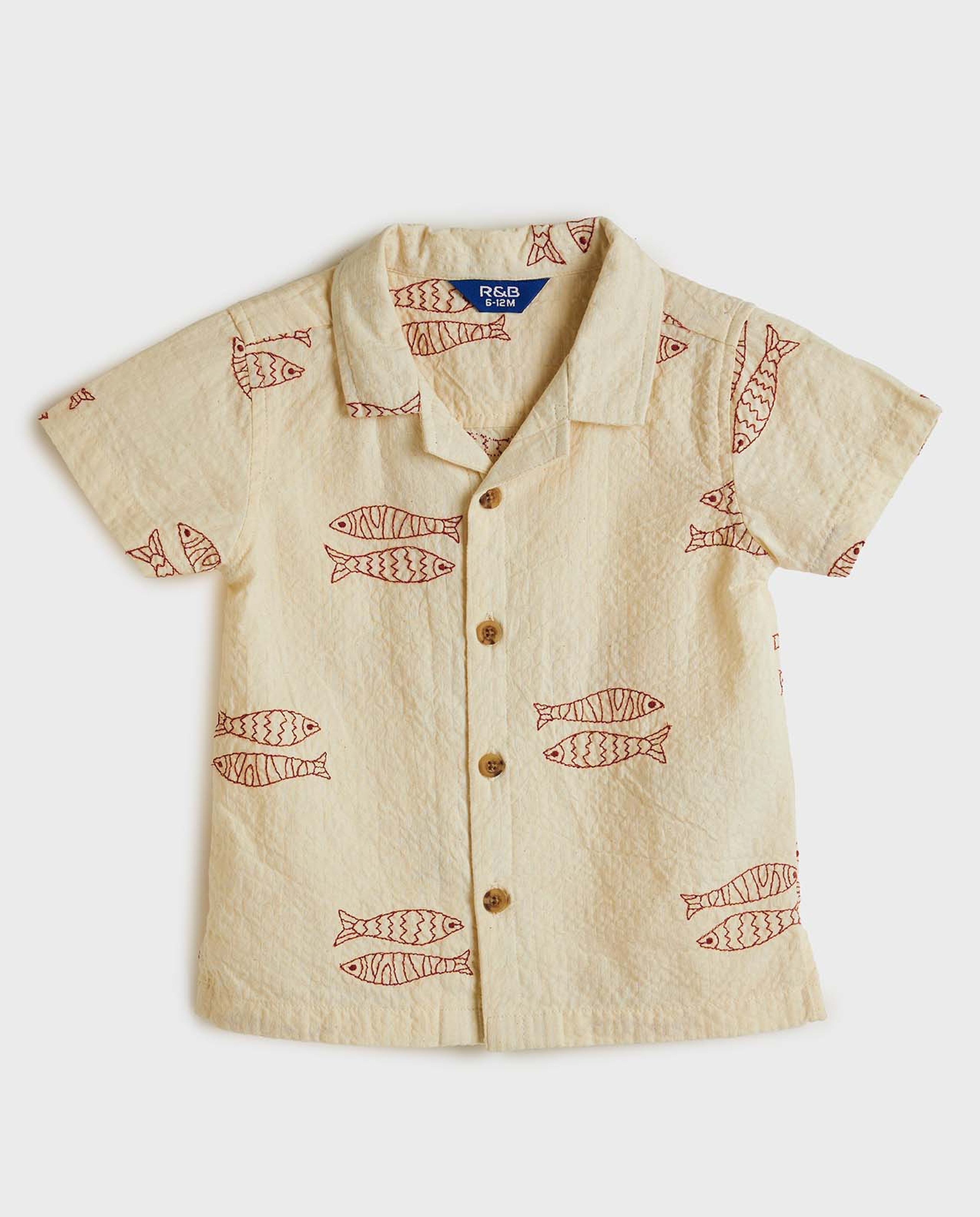 Printed Shirt and Shorts Set