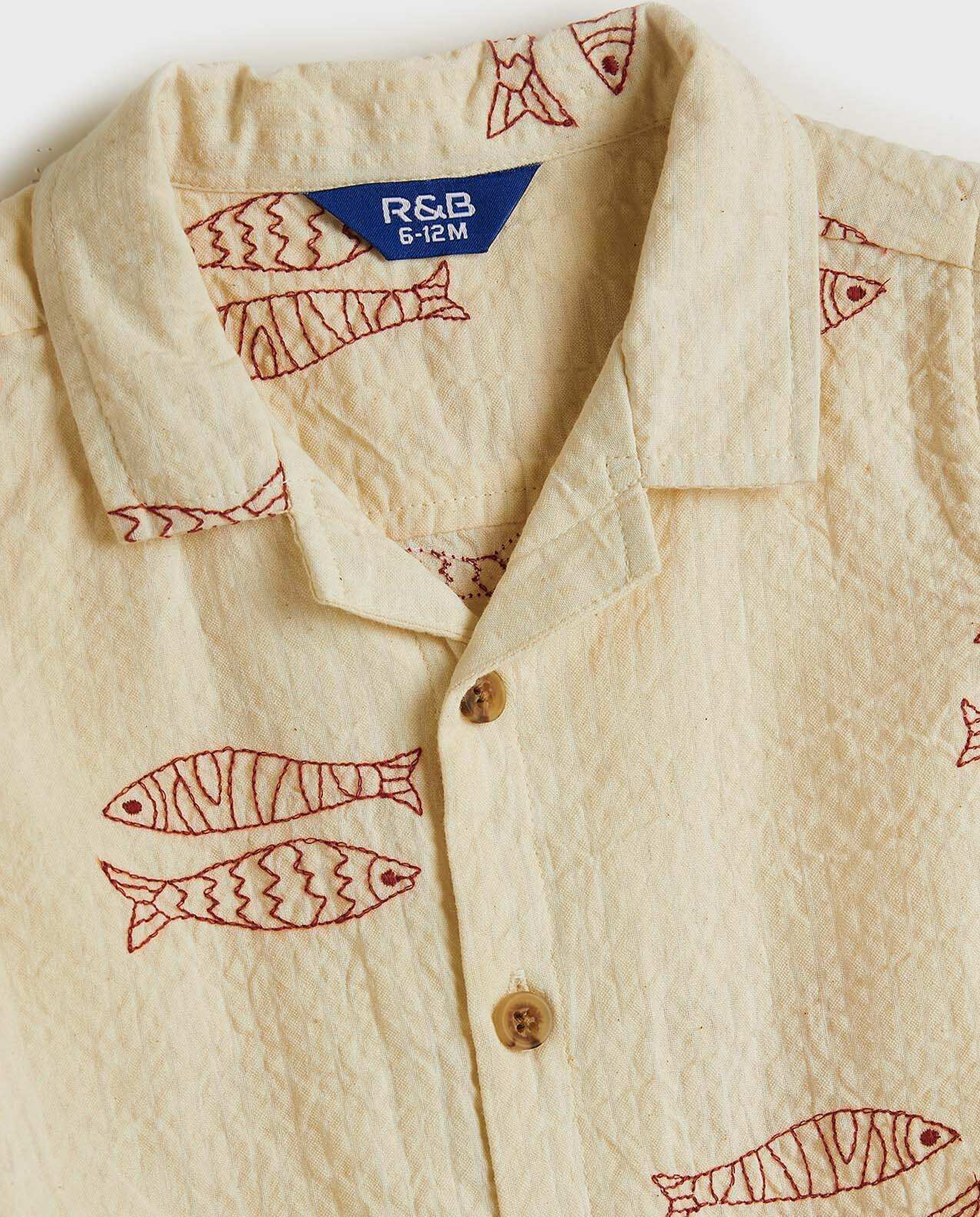 Printed Shirt and Shorts Set