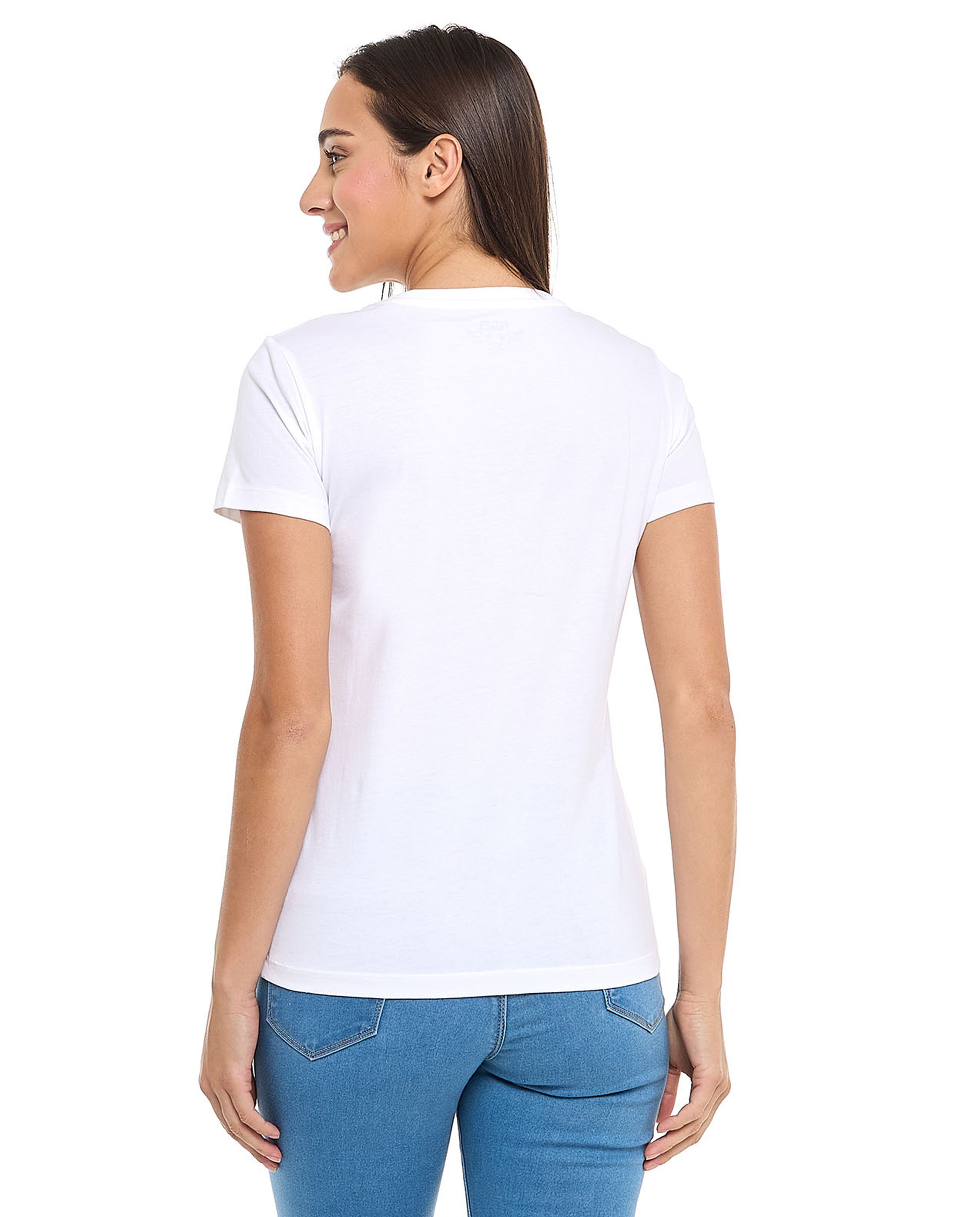 Printed T-Shirt with Crew Neck and Short Sleeves